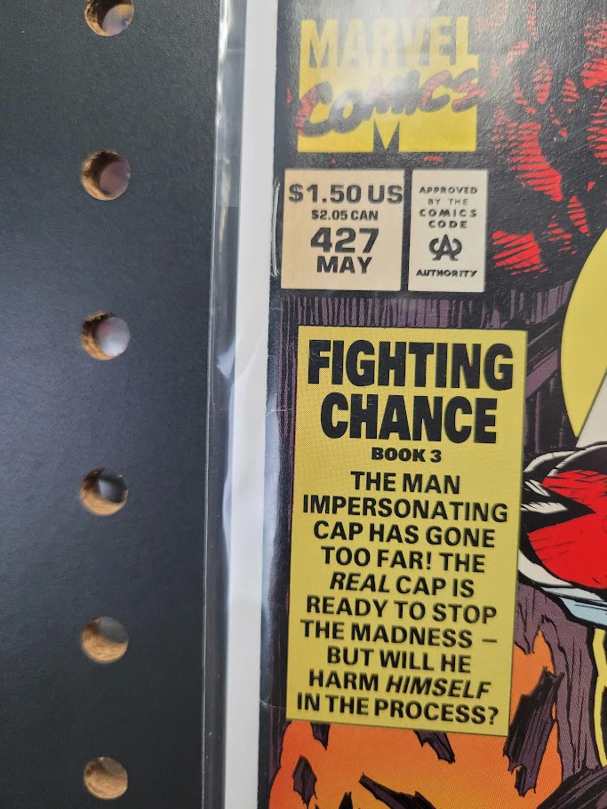 Marvel Comics Captain America #427 Comic Book - Exciting Action! Size ONE SIZE - 2 Thumbnail