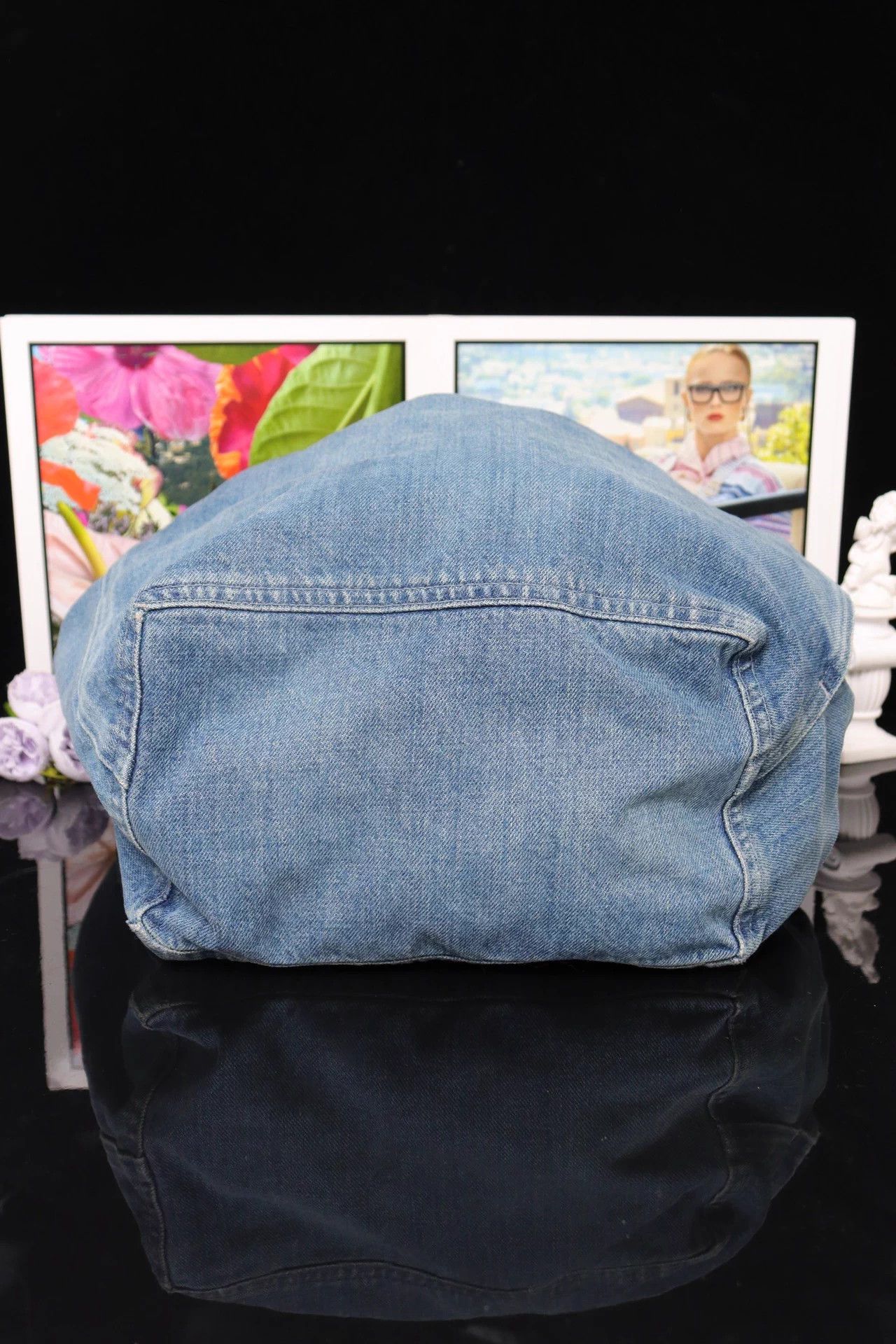 Loewe Loewe Squeeze Denim Shoulder Bag 23x29x14 Size ONE SIZE - 5 Thumbnail