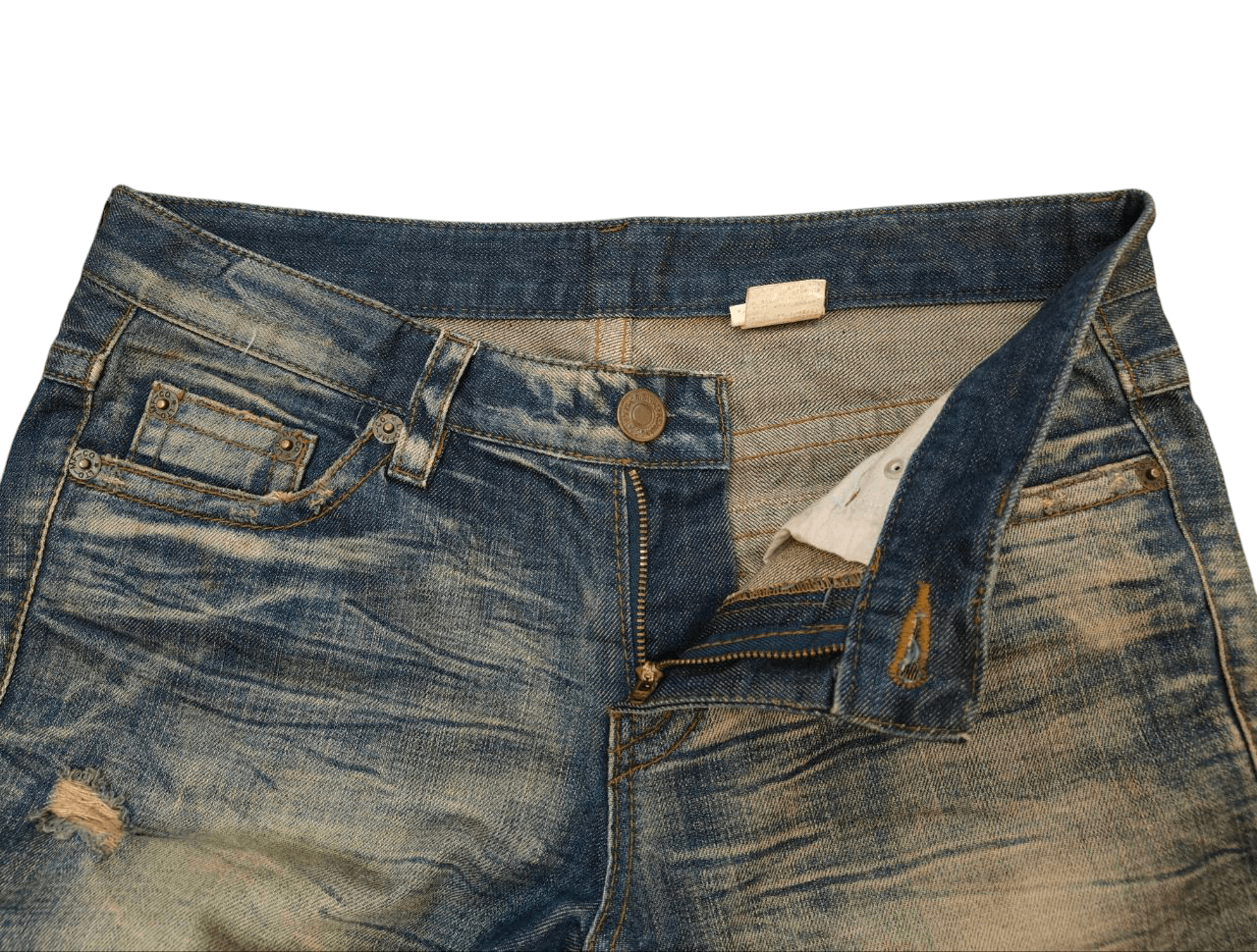 Beauty Beast Japan Agate Label Mudwash Flare Low-rise Denim Size US 30 / EU 46 - 6 Thumbnail