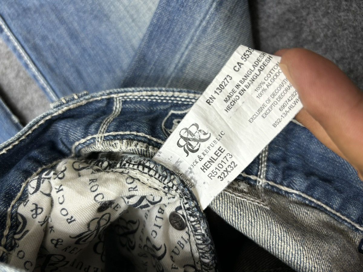 Rock & Republic 💥Sick Distressed 90s Style Rock Republic Flare Denim F502 Size US 34 / EU 50 - 20 Thumbnail