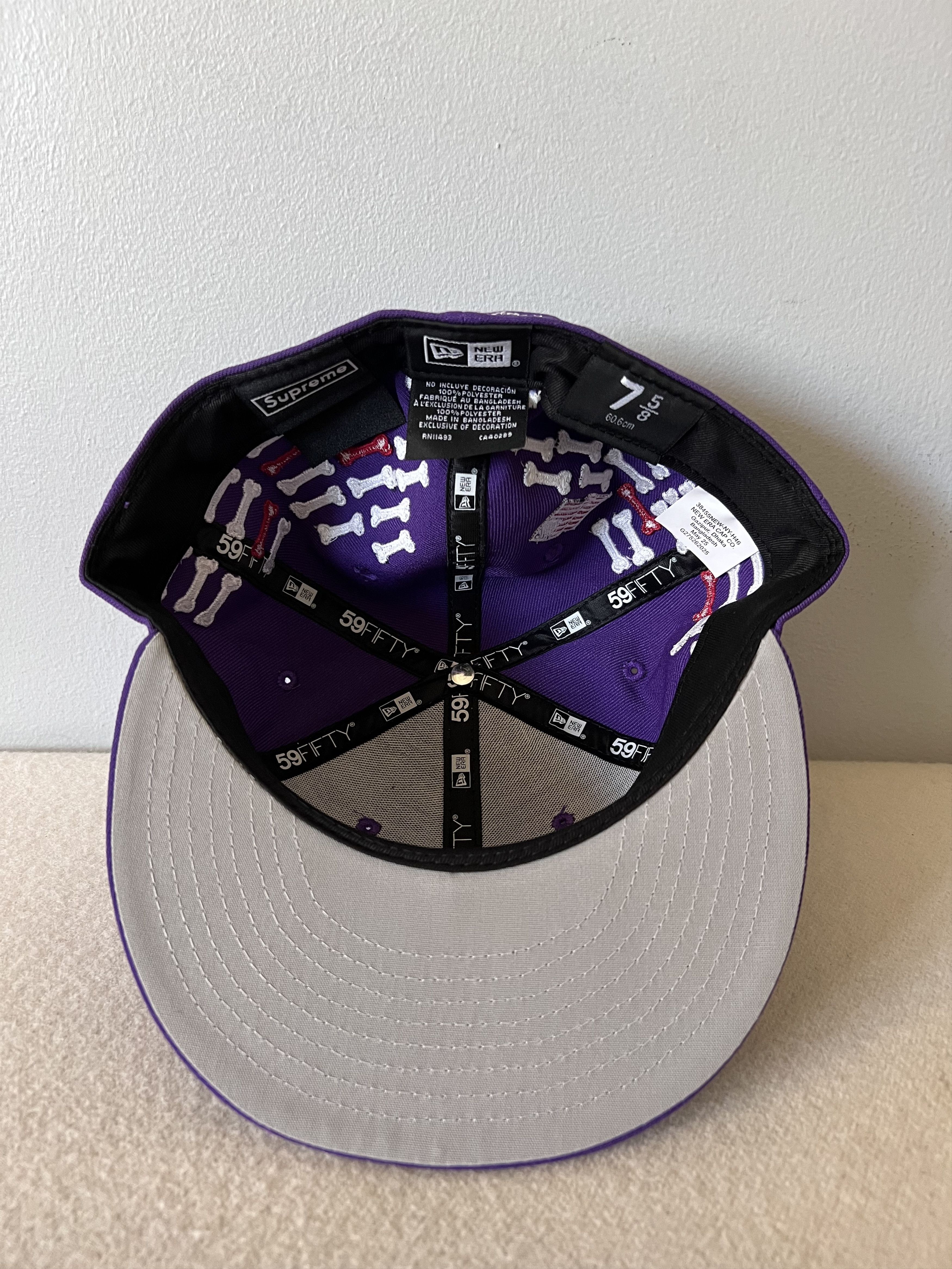 New Era × Supreme 7 5/8 Supreme New Era Bones Box Logo 59FIFTY