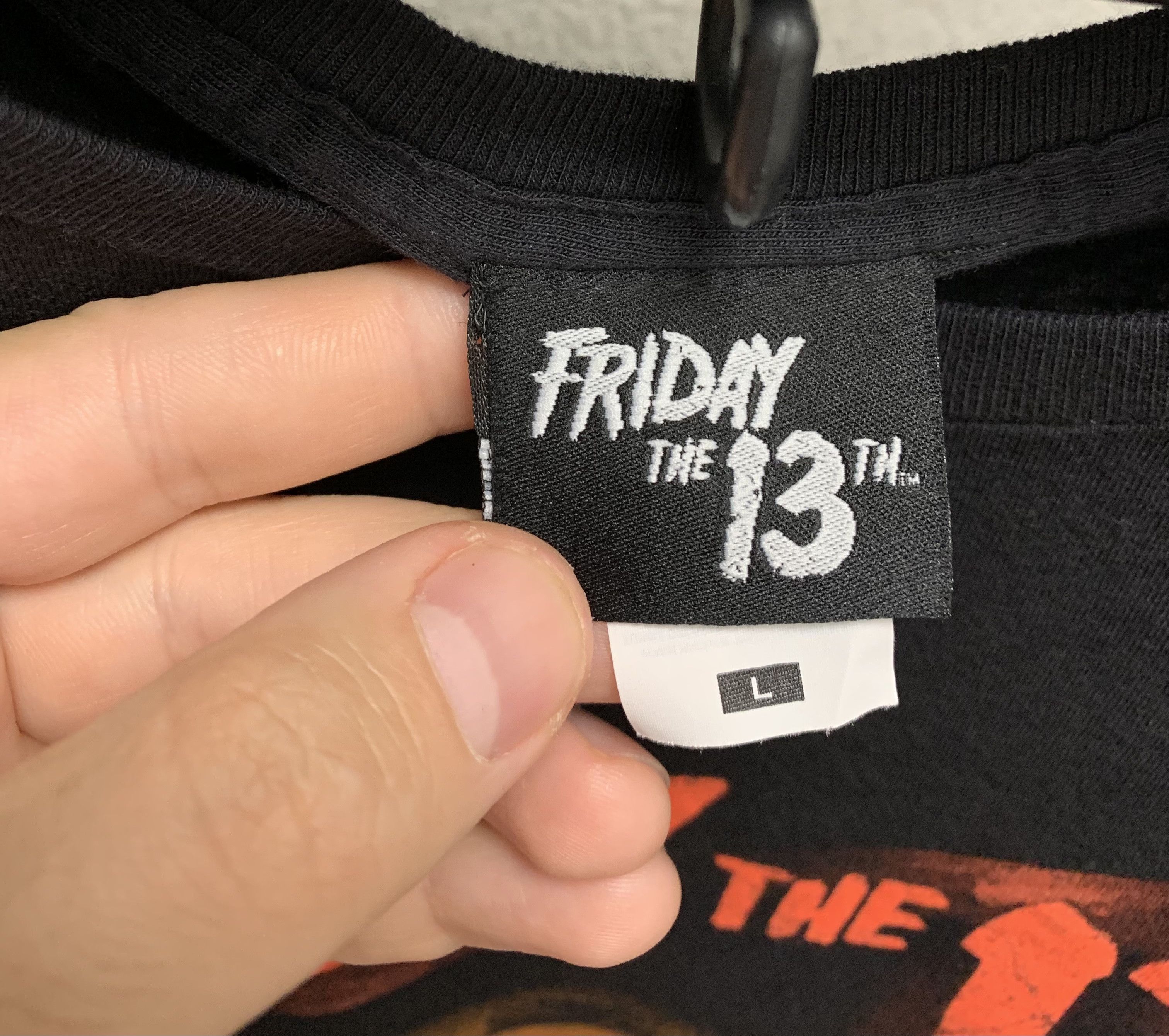 Vintage Friday the 13th black t-shirt L expert horror Freddy krueger Size US L / EU 52-54 / 3 - 3 Thumbnail