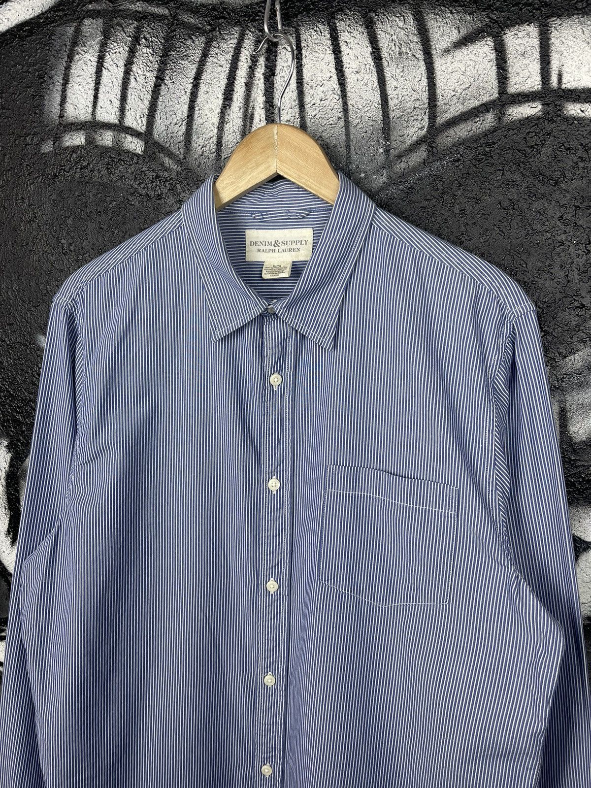 Denim & Supply Ralph Lauren Denim & Supply Ralph Lauren Button Up Striped Shirt Mens XL Size US XL / EU 56 / 4 - 5 Thumbnail