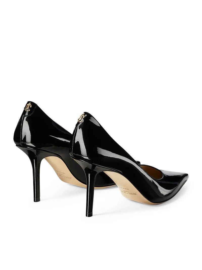 JIMMY CHOO Love 85 Black Patent Leather Pumps New/Auth