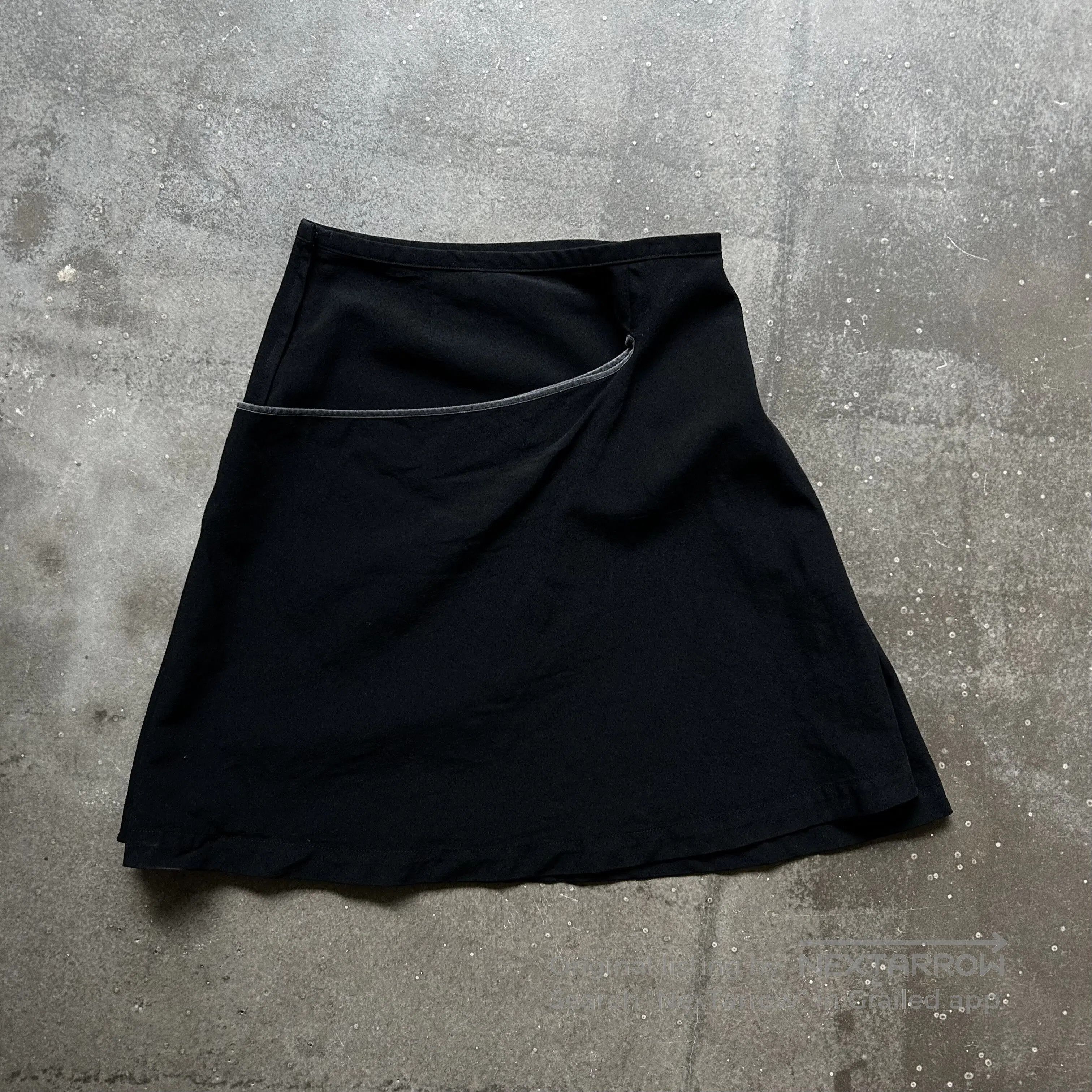 Tricot Comme des Garcons comme des garcons asymmetric black skirt. Size 22" - 4 Thumbnail