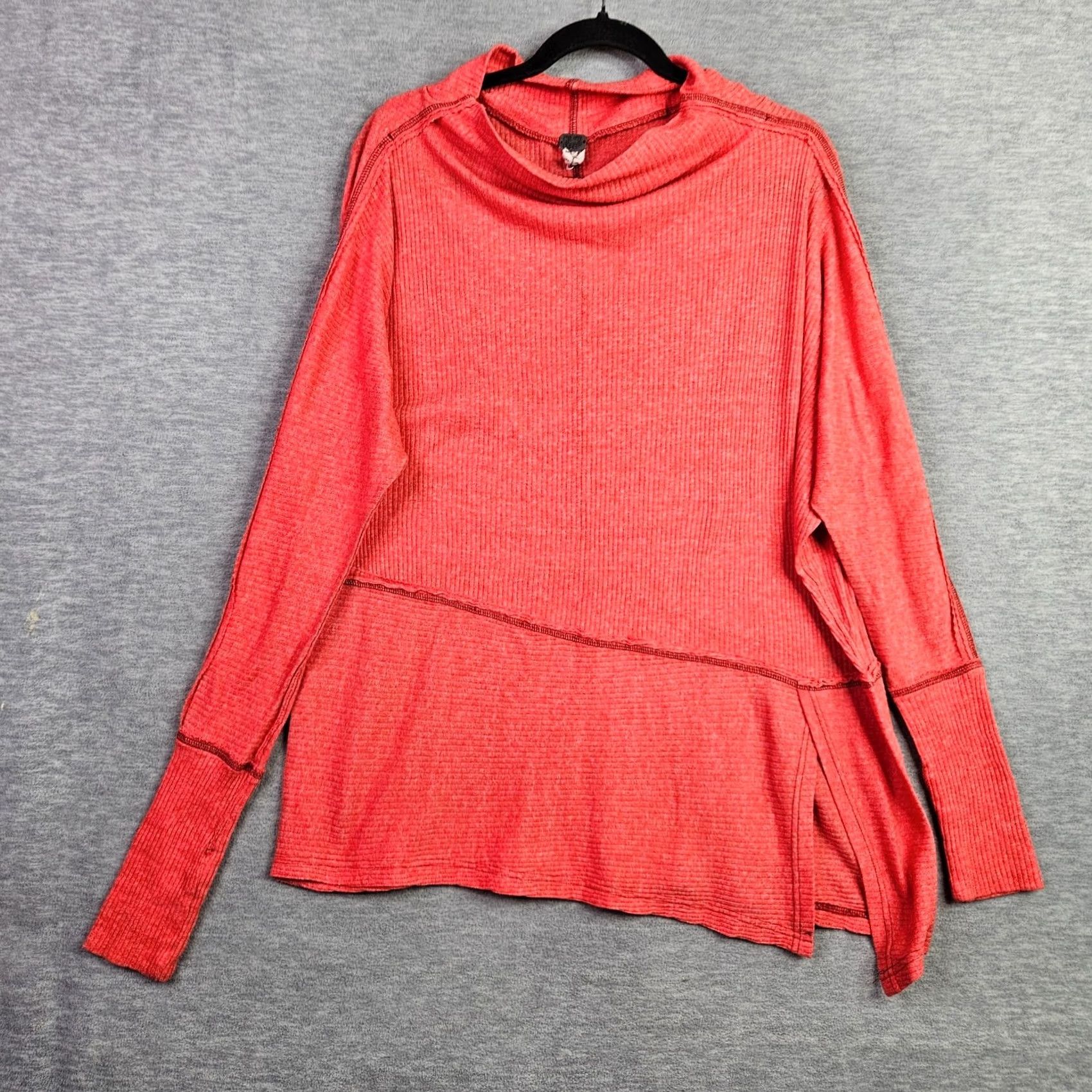 Vintage We The Free We The Free Women’s Thermal Knit Tunic Top Boho Long Sleeve Sz S Orange Shirt Adult Regular Knit Cotton Blend Slim? Size S / US 4 / IT 40 - 2 Thumbnail