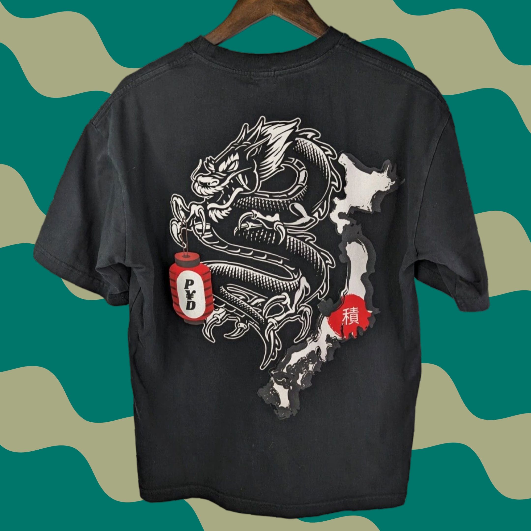 Vintage PYD T-Shirt Mens Short Sleeve Black Cotton Size S Logo Graphic Dragon Jumbo Pay Your Dues Japan Size US S / EU 44-46 / 1 - 1 Thumbnail