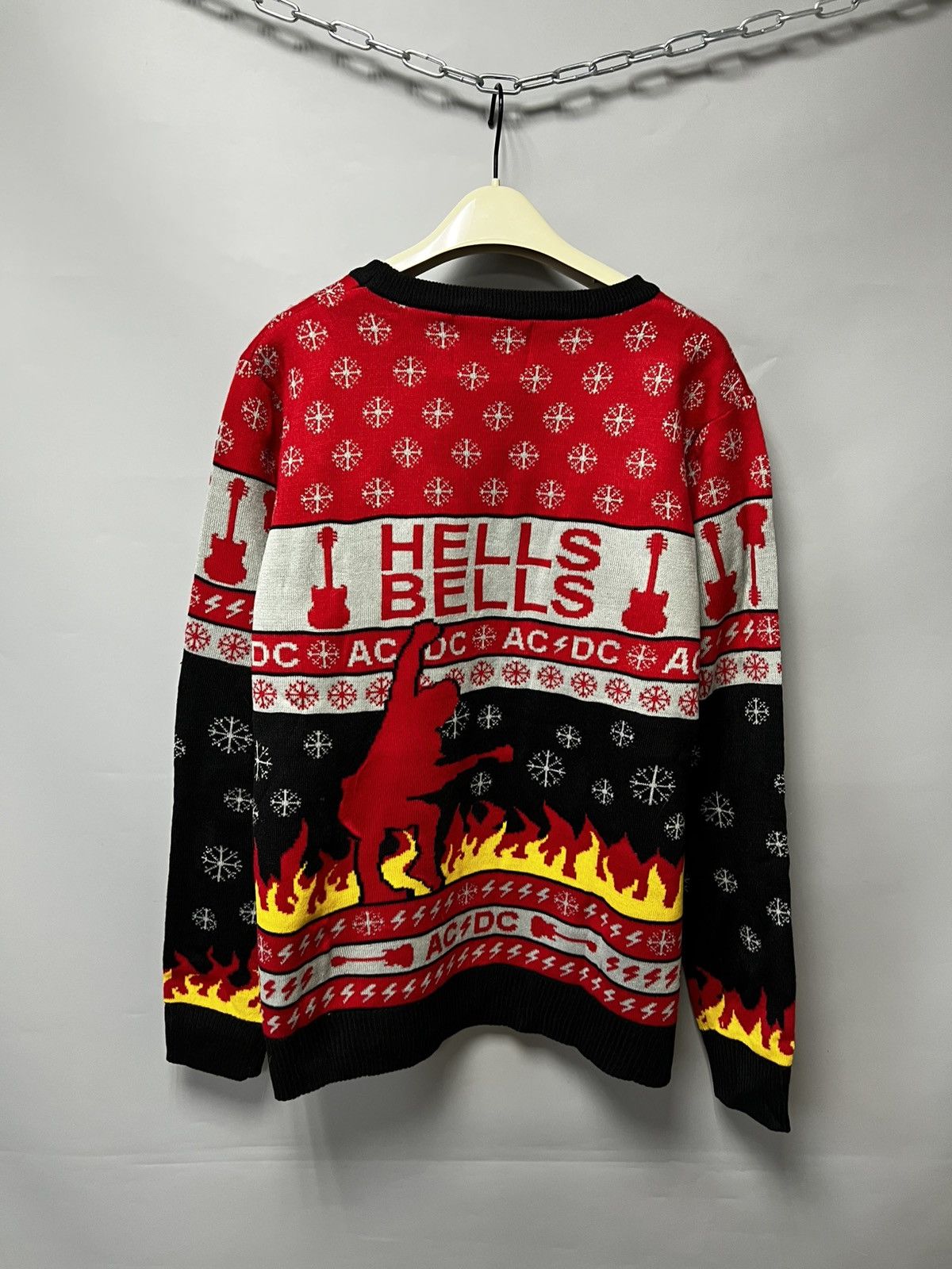 AC/DC AC/DC Hells Bells Christmas Sweater Official Y2K Size US XL / EU 56 / 4 - 2 Thumbnail
