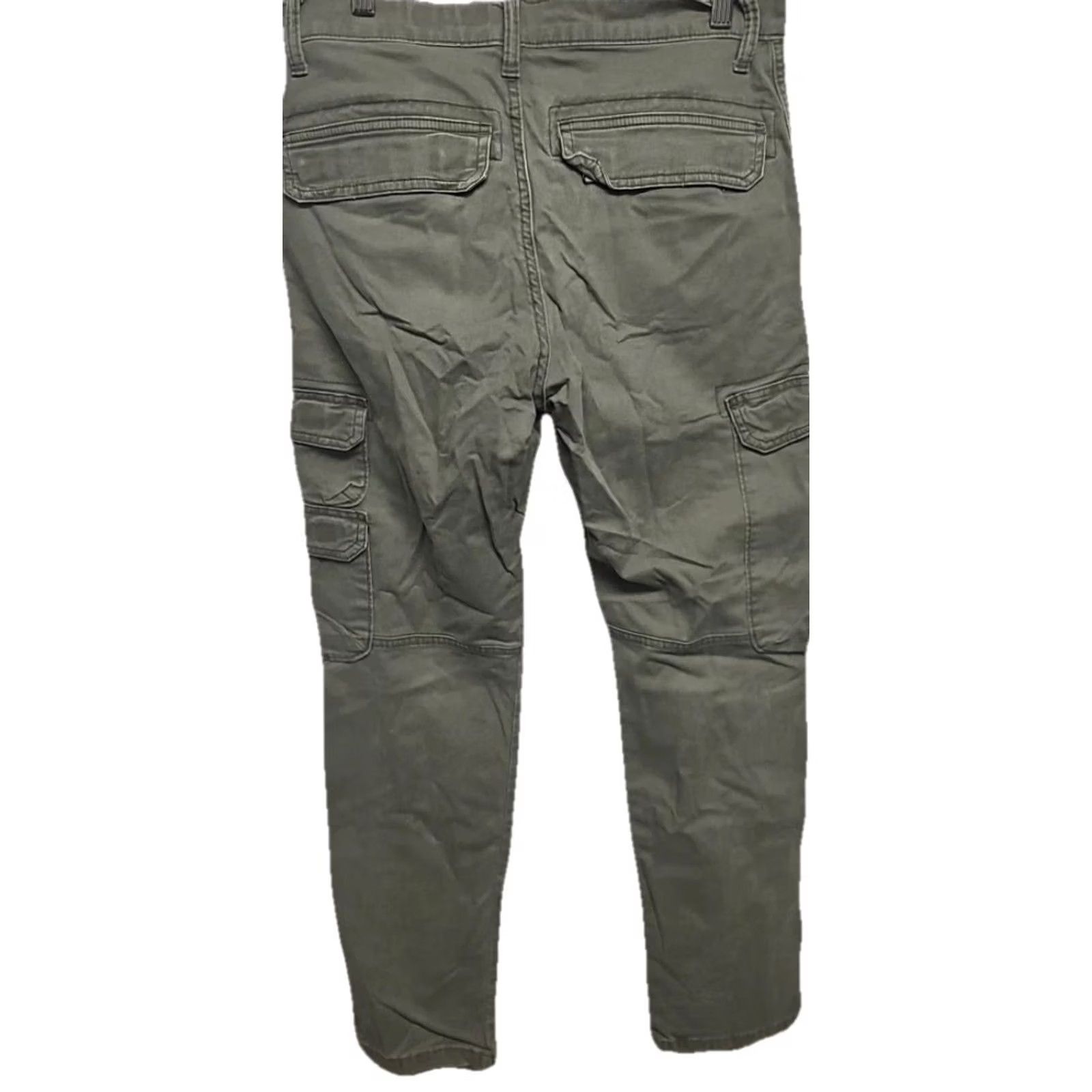 Wrangler Wrangler Cargo Pants Men Olive Green Slim Tapered Army Military Flat Front 30in Inseam 29in Pocket Cotton Twill Reserved Regular Size Type Pants Size US 30 / EU 46 - 5 Thumbnail
