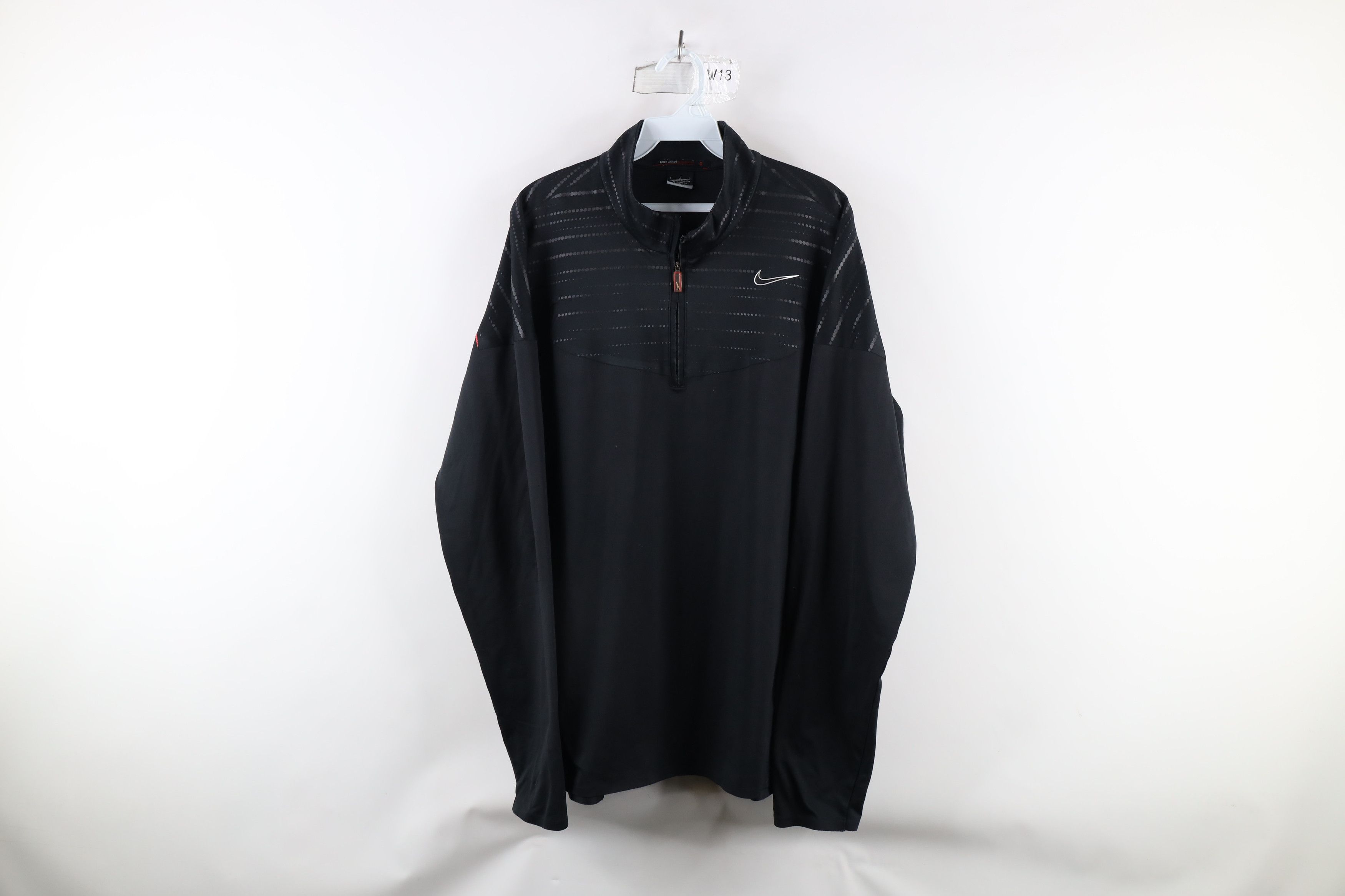 Nike × Vintage Nike Tigers Woods Mini Swoosh Half Zip Pullover Top Jacket Size US L / EU 52-54 / 3 - 1 Thumbnail