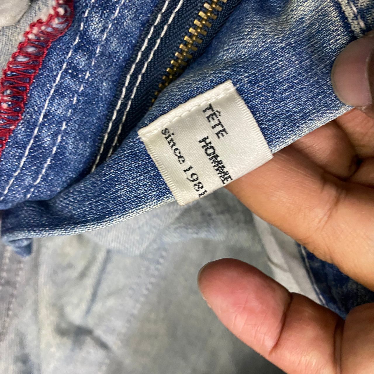 Tete Homme Vintage Tete Homme Distressed Denim Size US 34 / EU 50 - 16 Thumbnail