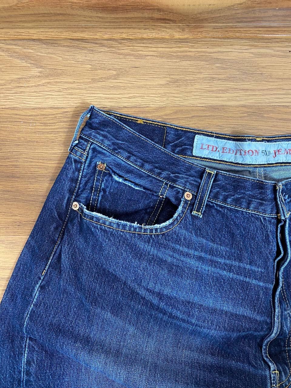 Levi's Mens Blue Vintage Y2K Low Rise Bootcut Jeans With Size US 38 / EU 54 - 3 Thumbnail