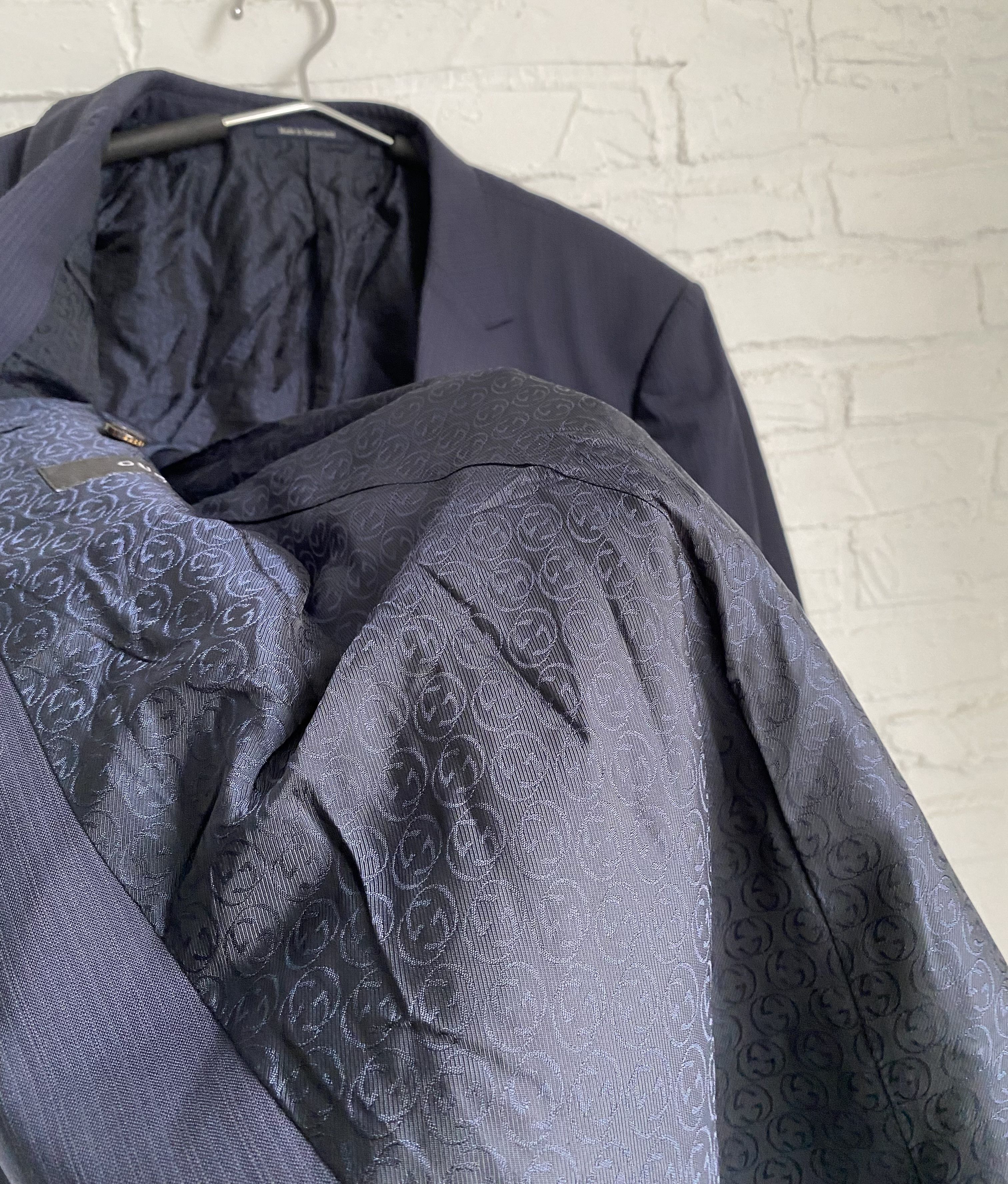 Gucci RARE Gucci striped monogram linning blazer Size 54R - 6 Thumbnail