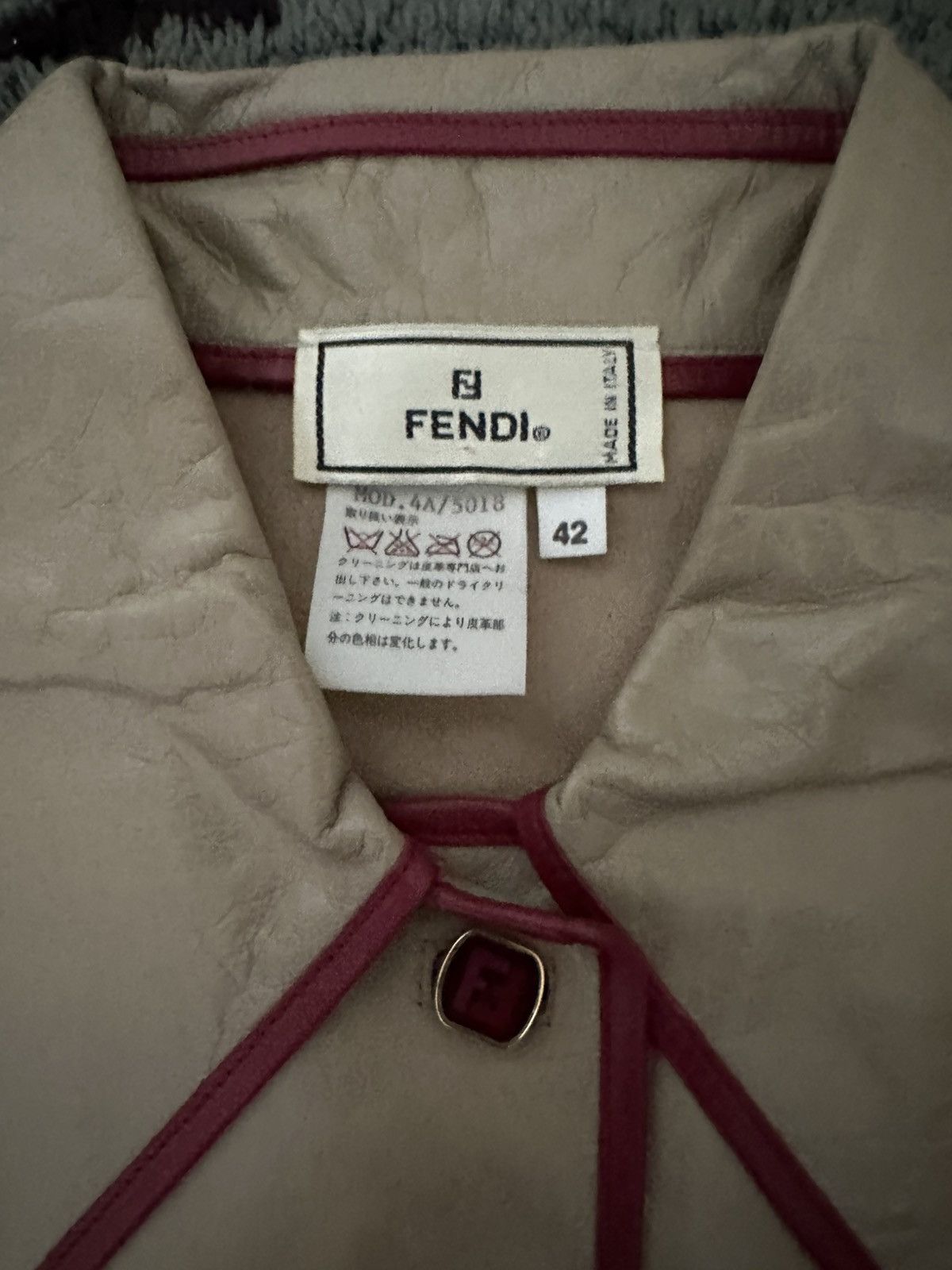 Fendi Archive Fendi Fall 2000 Leather Trench Coat Lagerfeld Size M / US 6-8 / IT 42-44 - 4 Thumbnail