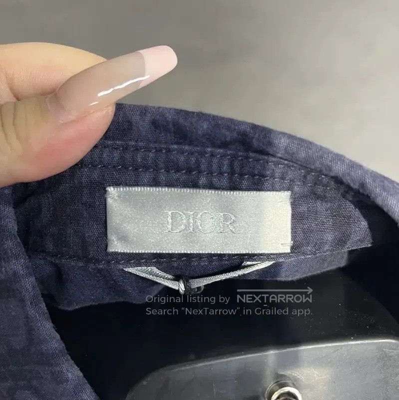 Dior Dior Men's Blue Cotton Short Sleeve Shirt . Size US M / EU 48-50 / 2 - 3 Thumbnail