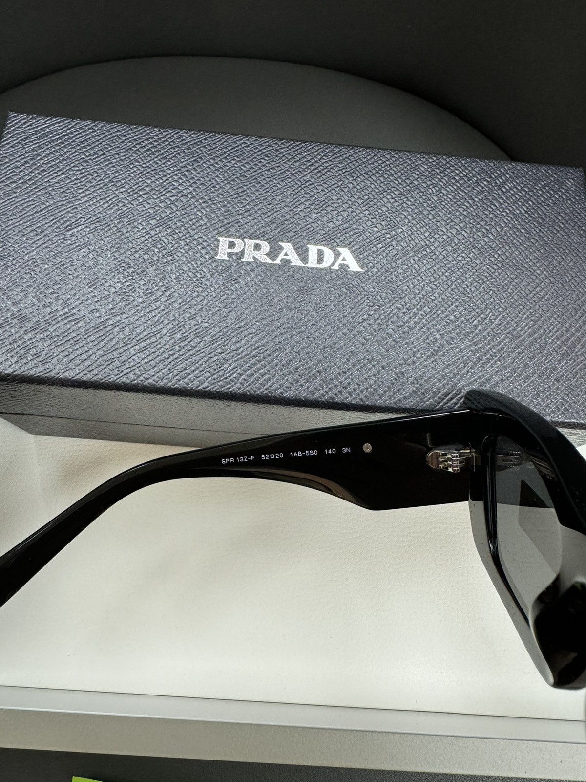 Prada × Vintage NEW Prada Sunglasses Rectangular Pete Davidson Kardashian Size ONE SIZE - 5 Thumbnail