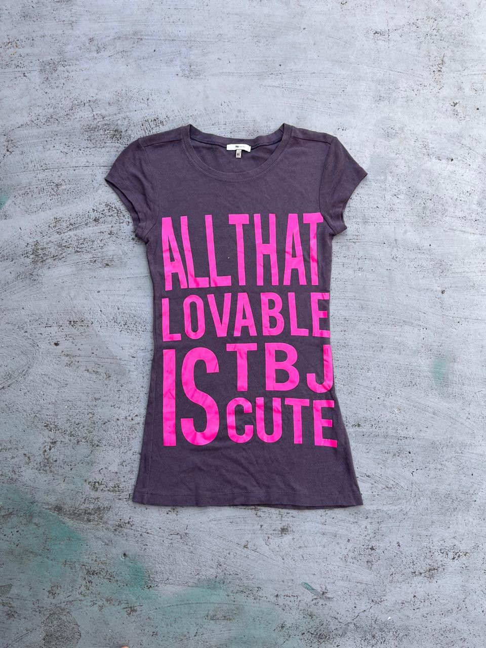 Japanese Brand Ladies Girls Strapless TBJneerby Poem Top Tshirt Size S / US 4 / IT 40 - 2 Thumbnail