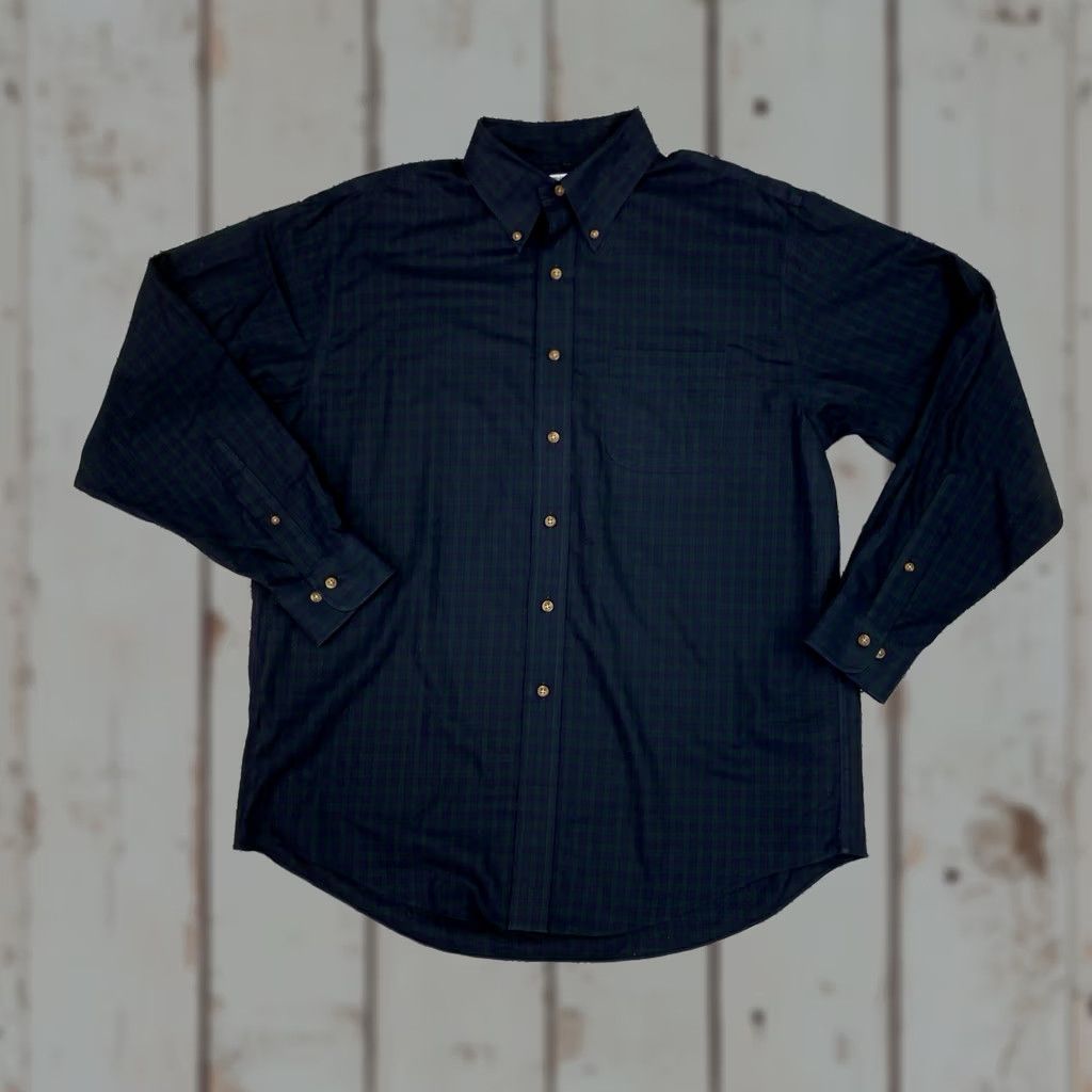 Brooks Brothers Brooks Brothers 346 Shirt Mens Large Green Blue Regent Business Office Casual Plaid Button-Up Size US L / EU 52-54 / 3 - 1 Thumbnail