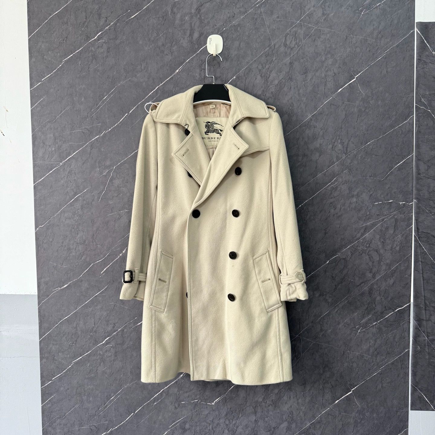 Burberry Burberry Camel Wool Trench Coat UK8 Size US M / EU 48-50 / 2 - 1 Thumbnail