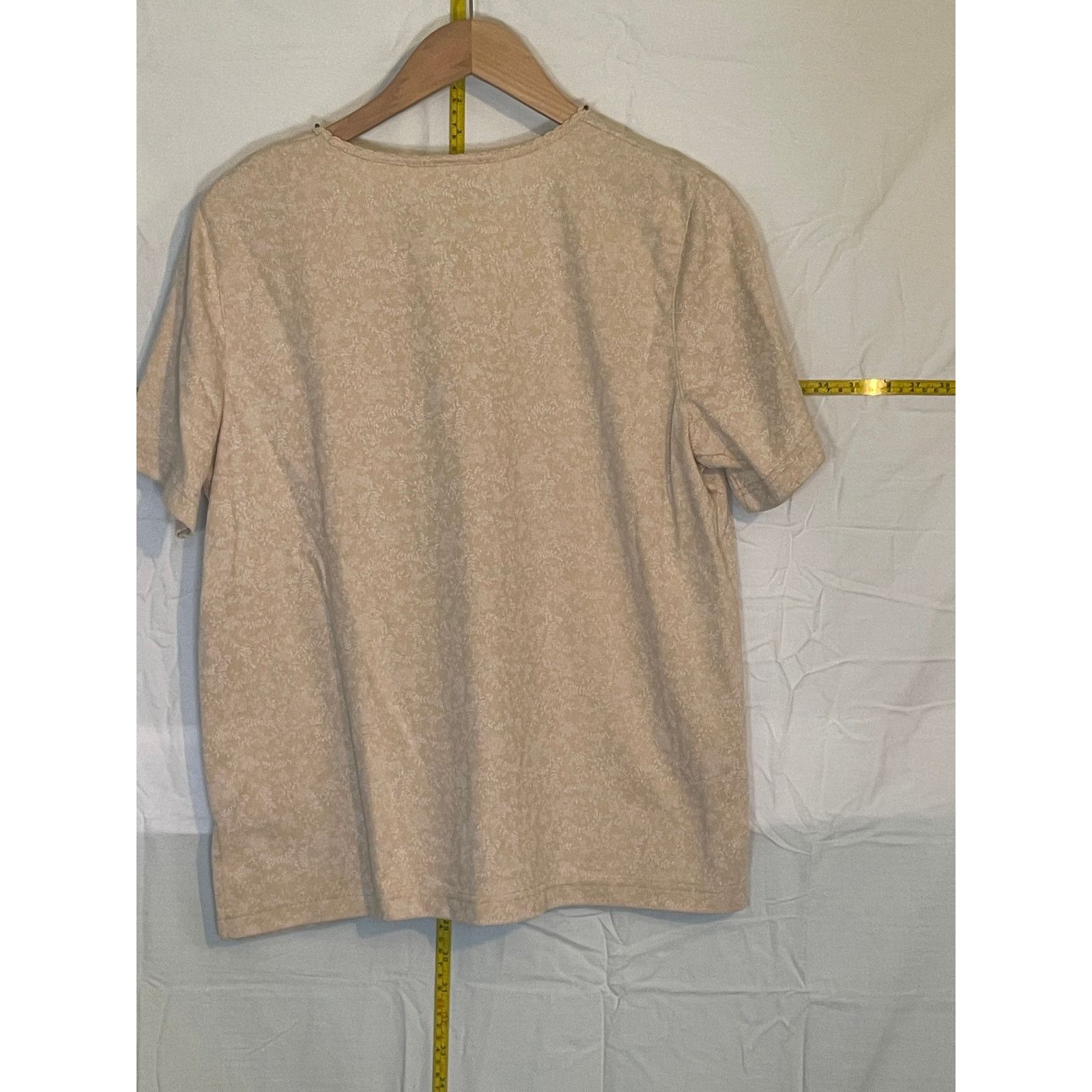 Other Alfred Dunner Short Sleeve Sweater Floral Design with Beads Size M / US 6-8 / IT 42-44 - 2 Thumbnail