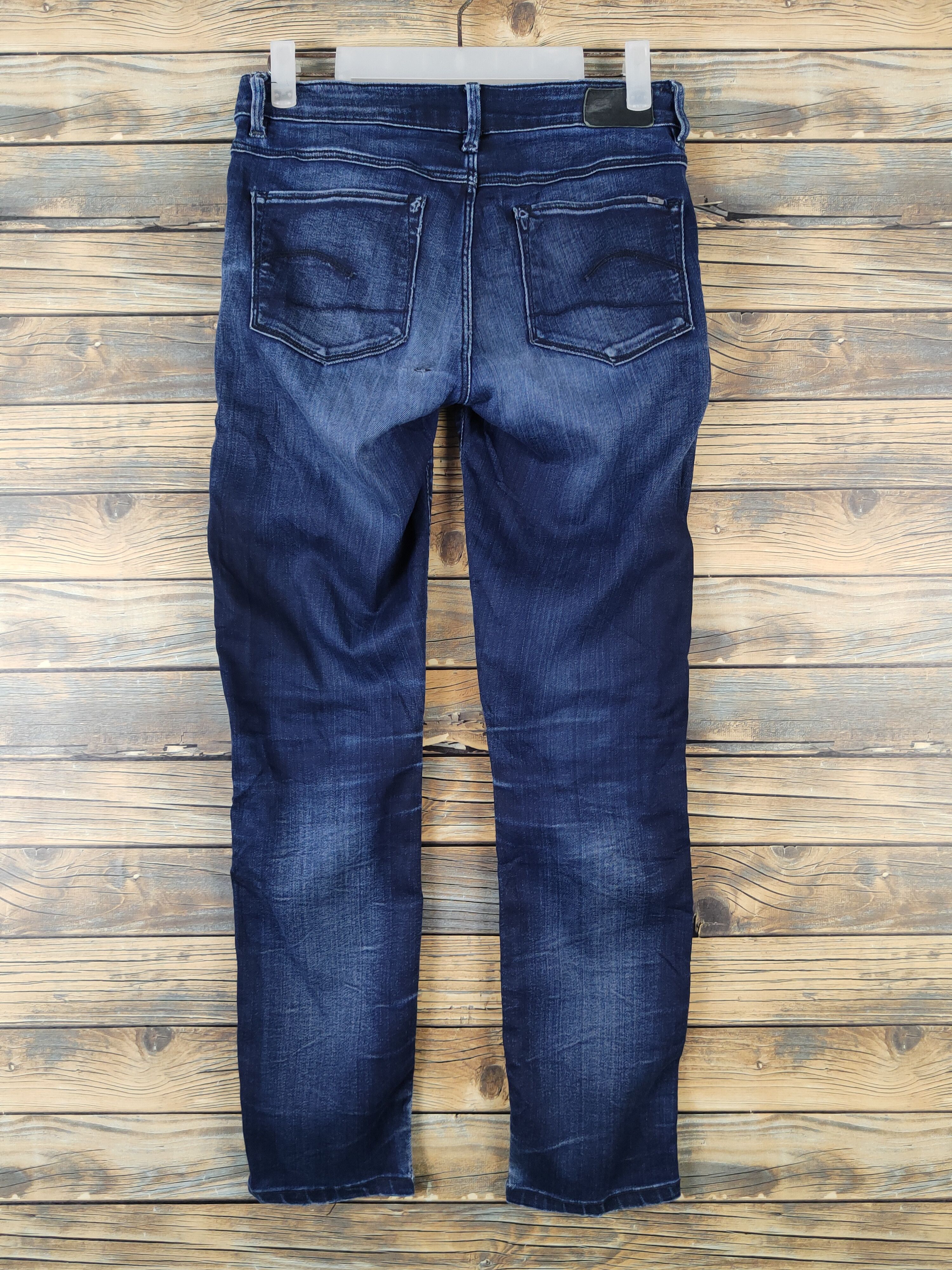 G-Star G Star Raw Dark Blue Distressed Ripped denim Jeans #W1911 Size US 28 / EU 44 - 7 Thumbnail