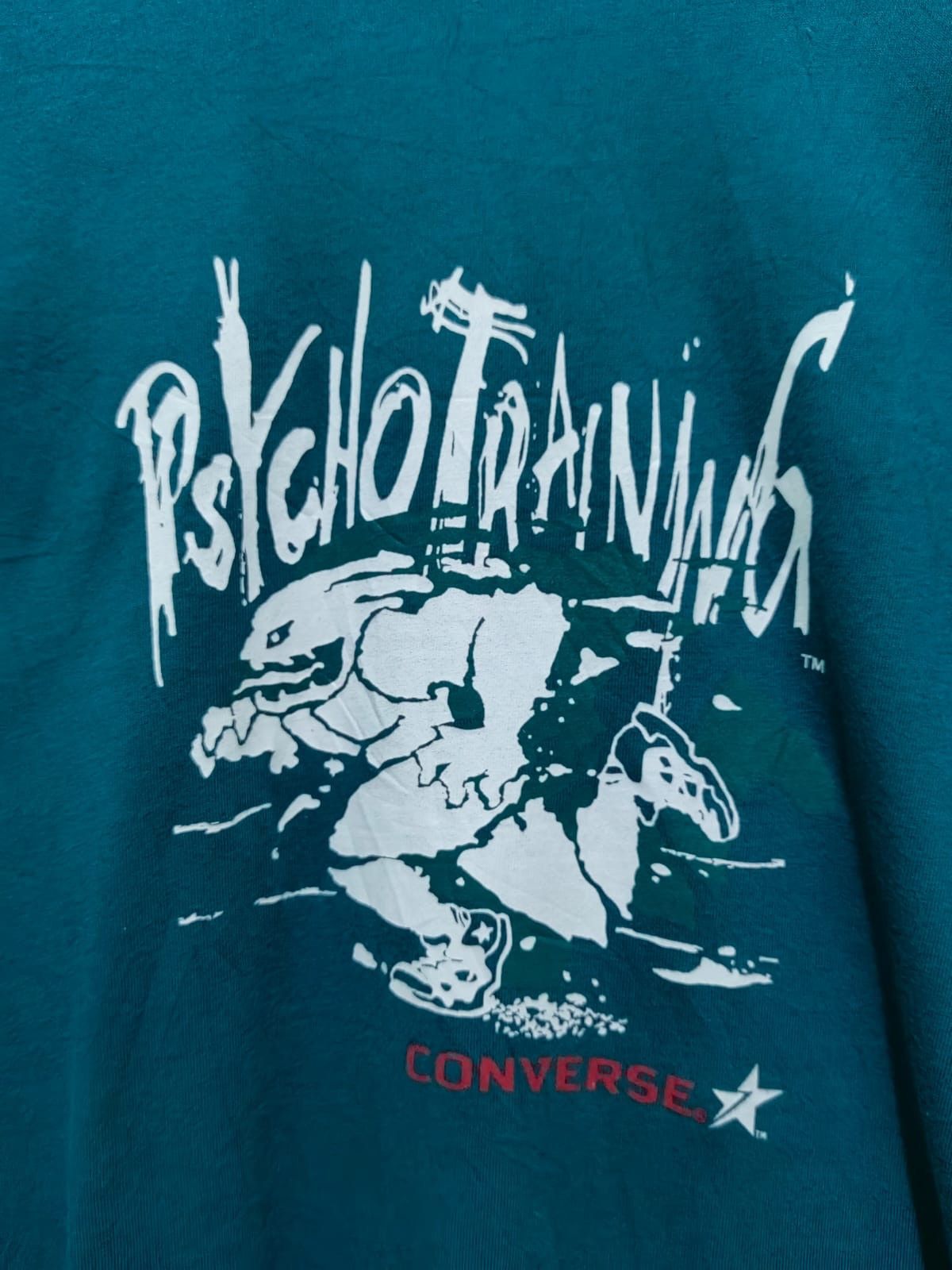 Converse rare! Vtg Converse Psycho training long sleeve Size US L / EU 52-54 / 3 - 2 Thumbnail