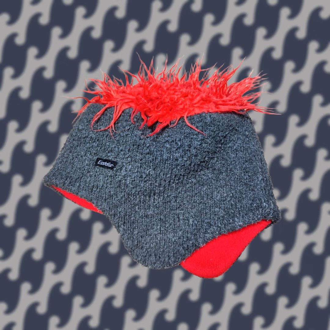 Vintage VINTAGE Eisbar Beanie Hat Beanie L-XL Fleece Cap Faux Fur Lined Outdoor Punk Ski Unisex Adults Gray Mens Womens Boys Girls Size L / US 10 / IT 46 - 1 Thumbnail