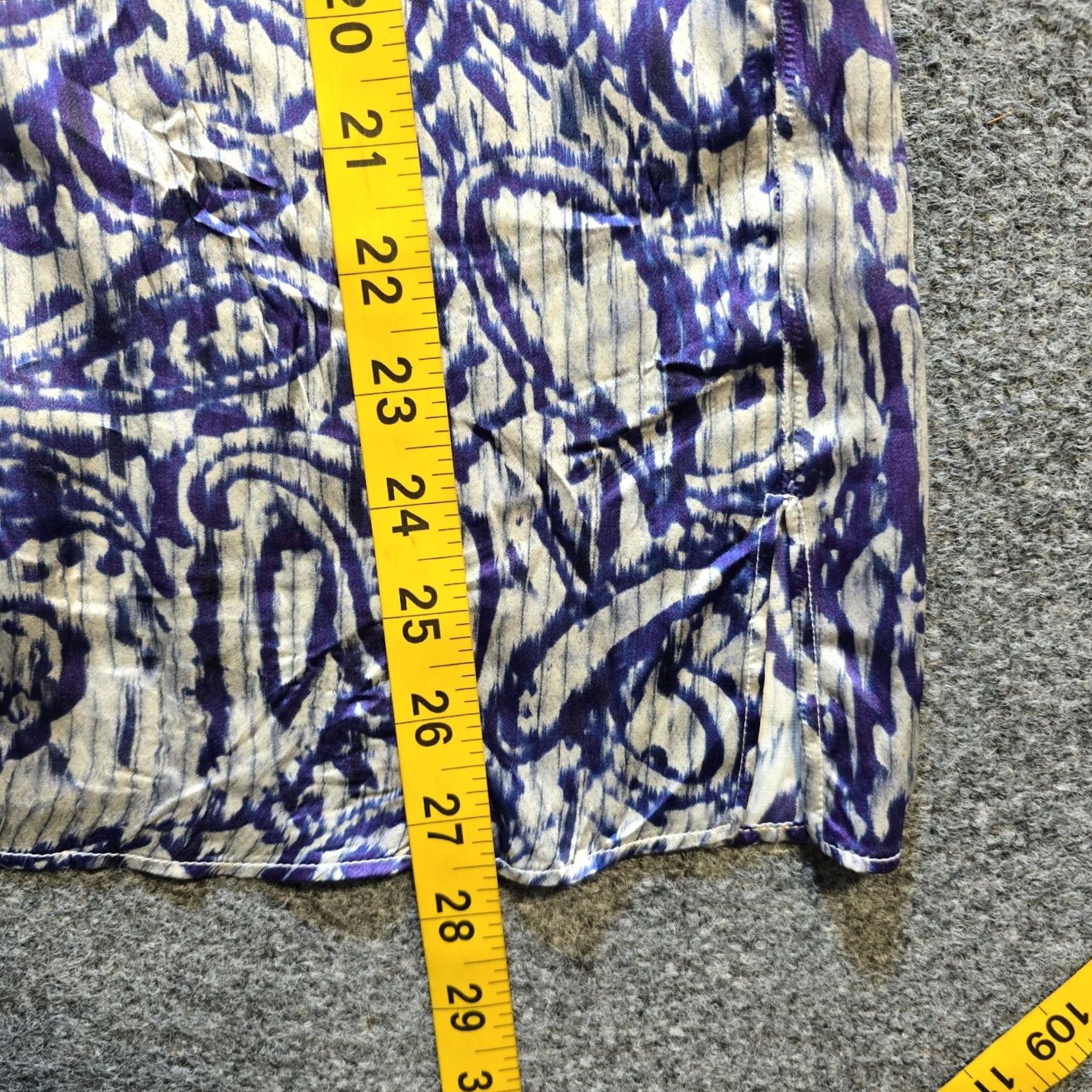Vintage Mirto Top Womens Size 38 Blue Silk Paisley Spain Luxury Maximalist Career Spain Size XS / US 0-2 / IT 36-38 - 6 Thumbnail