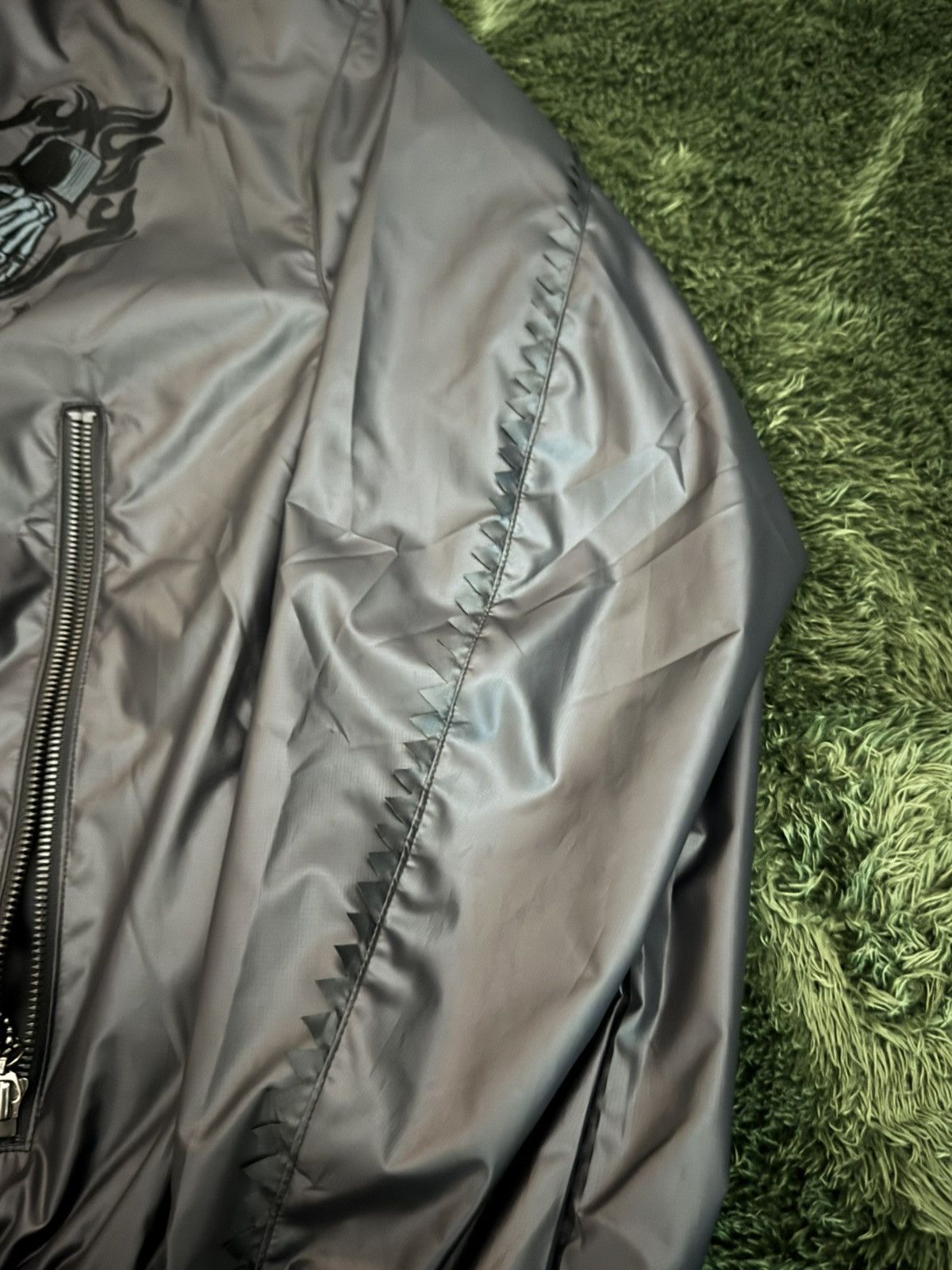 Japanese Brand [3] WESKEN (korean brand) ball chain embroidery windbreaker Size US XL / EU 56 / 4 - 5 Thumbnail