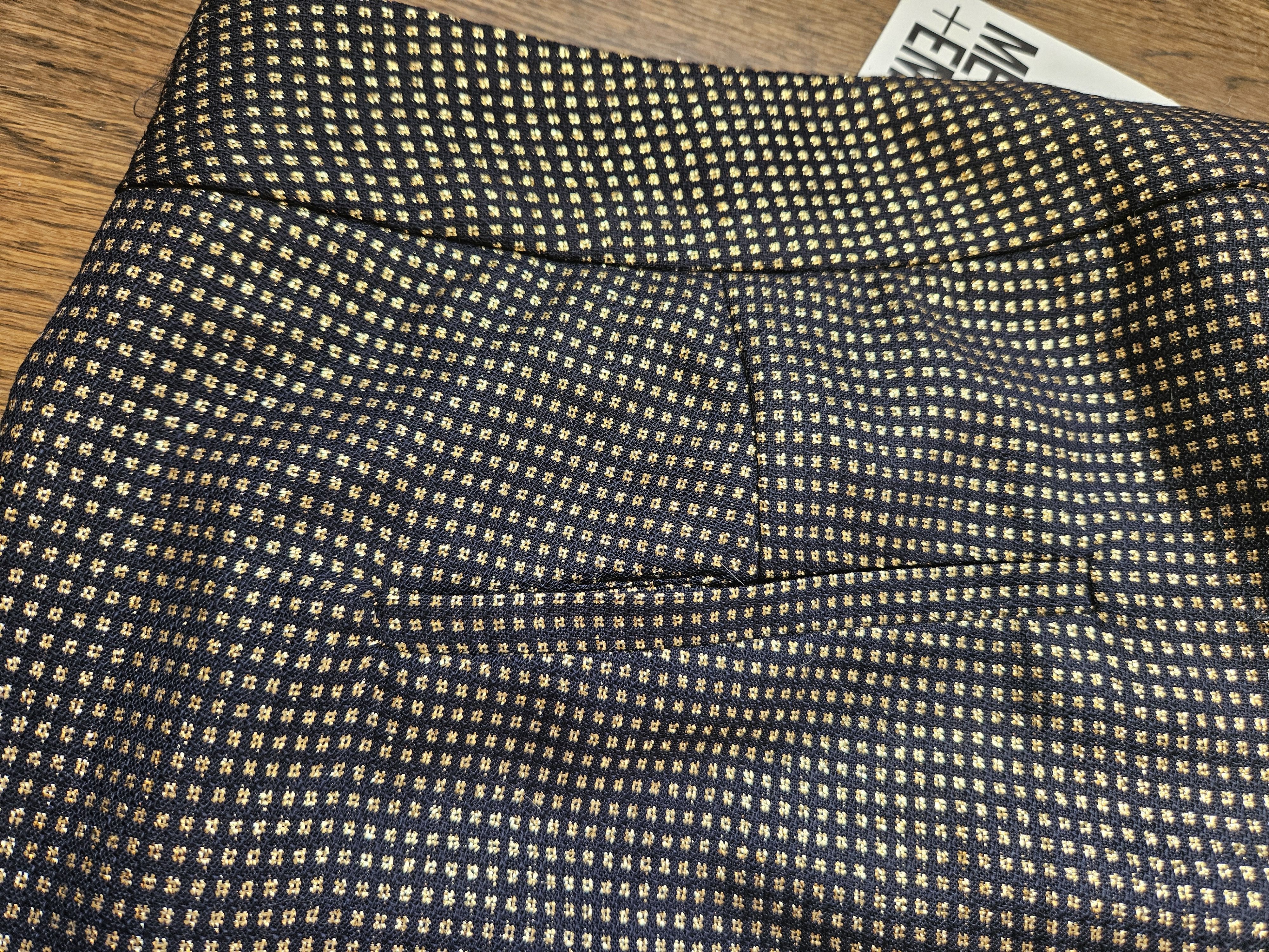 ME+EM ME+EM metallic black/gold tuxedo trouser NWT Size 32" / US 10 / IT 46 - 3 Thumbnail