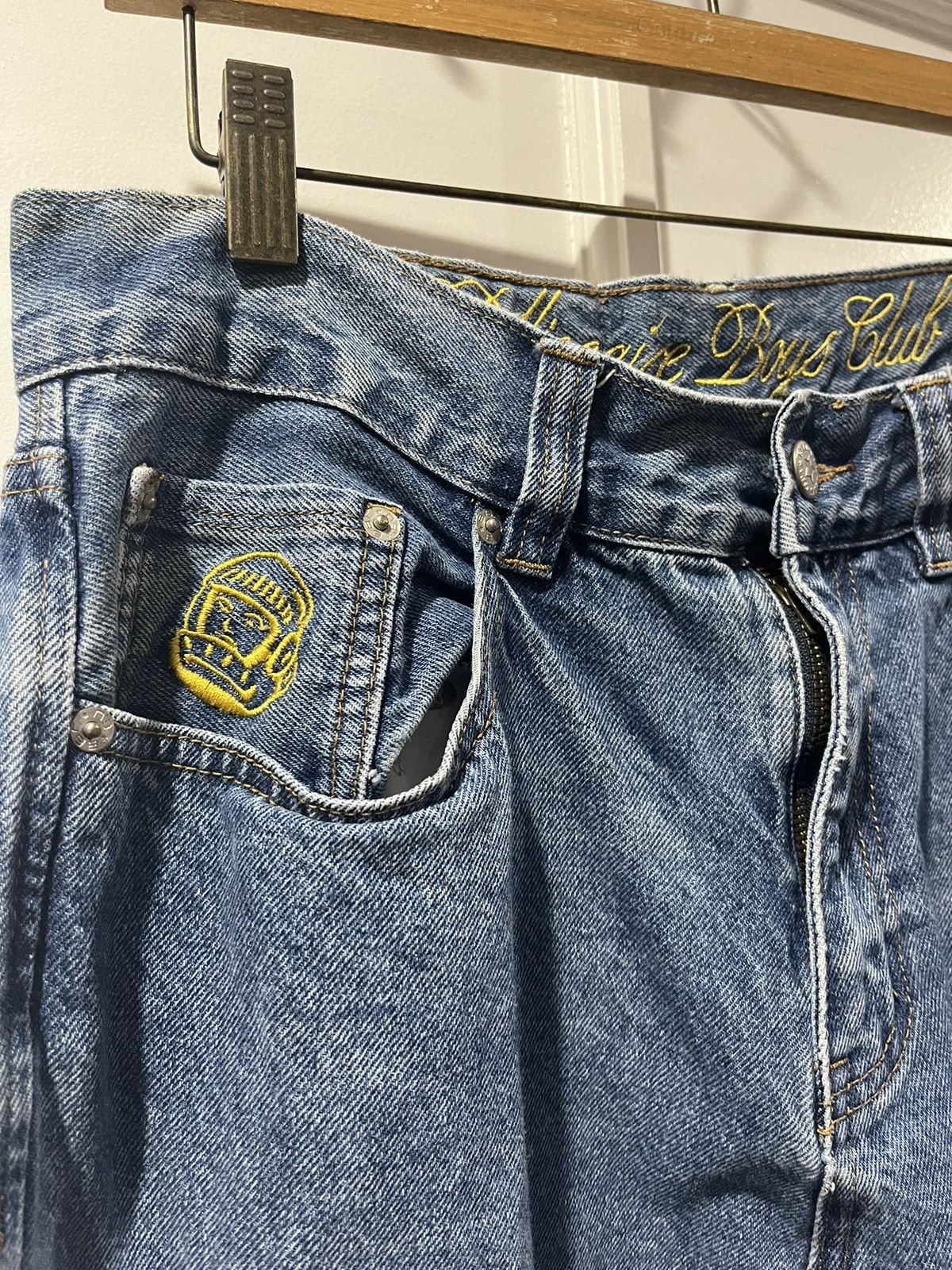 Billionaire Boys Club Billionaire Boys Club Yellow Stitch Blue Denim Jeans Size US 32 / EU 48 - 2 Thumbnail