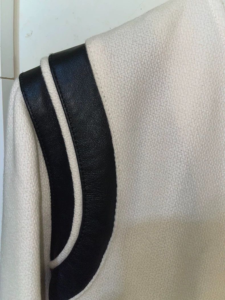 Saint Laurent Paris saint Laurent paris22fw genuine off-white wool patchwork l Size US M / EU 48-50 / 2 - 4 Thumbnail