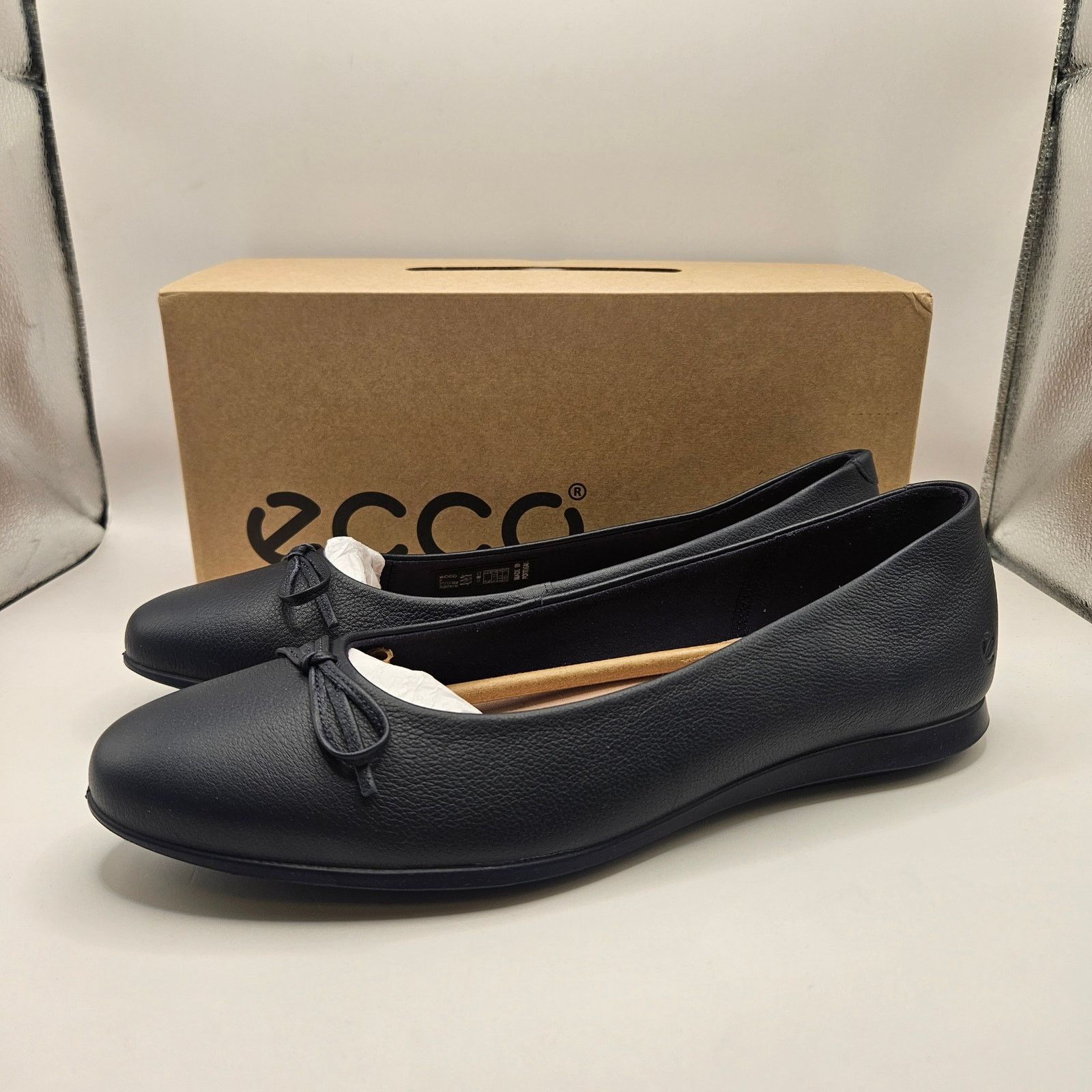 Ecco ECCO WOMEN'S 42 BALLERINA TOUCH 2.0 MARINE BLUE NIB LEATHER Size US 11.5 / IT 41.5 - 1 Thumbnail