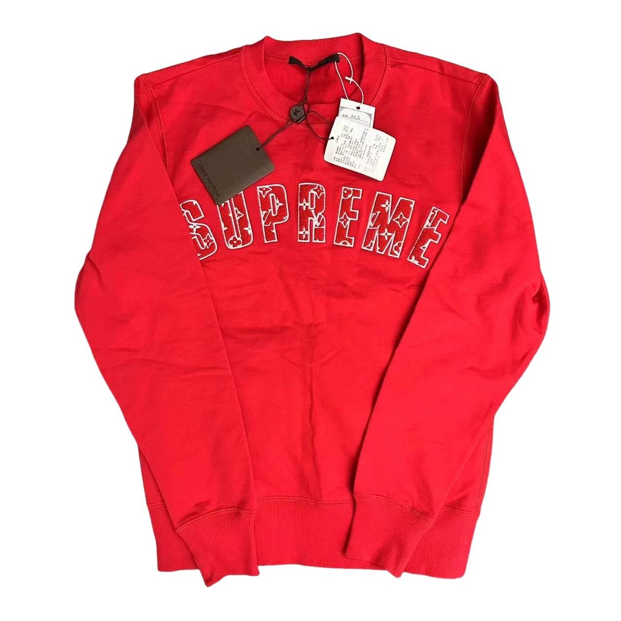 Louis Vuitton Louis Vuitton x Supreme Logo Sweatshirt XXS Size US XXS / EU 40 - 1 Thumbnail