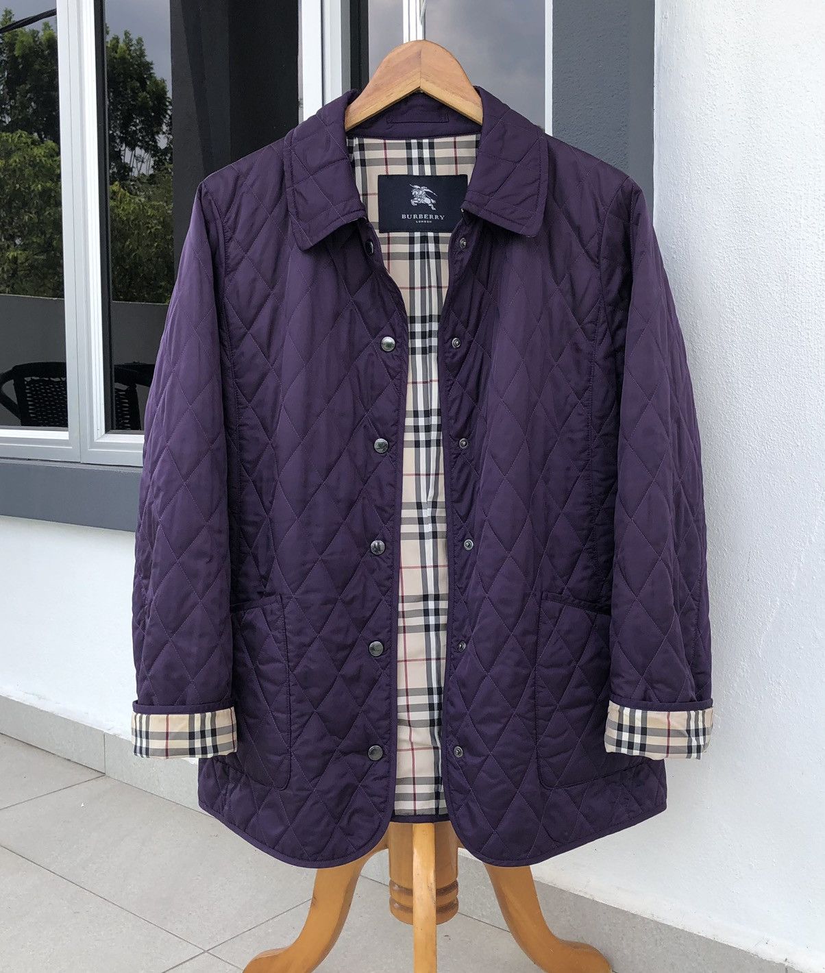 Burberry Burberry London Diamond Quilted Lined Novacheck Jacket Size M / US 6-8 / IT 42-44 - 7 Thumbnail