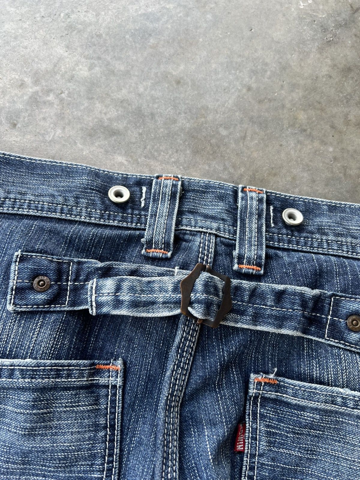 Edwin 💥Flare 💥Vintage Edwin XVS Distress Washed Jean Size US 33 - 19 Thumbnail