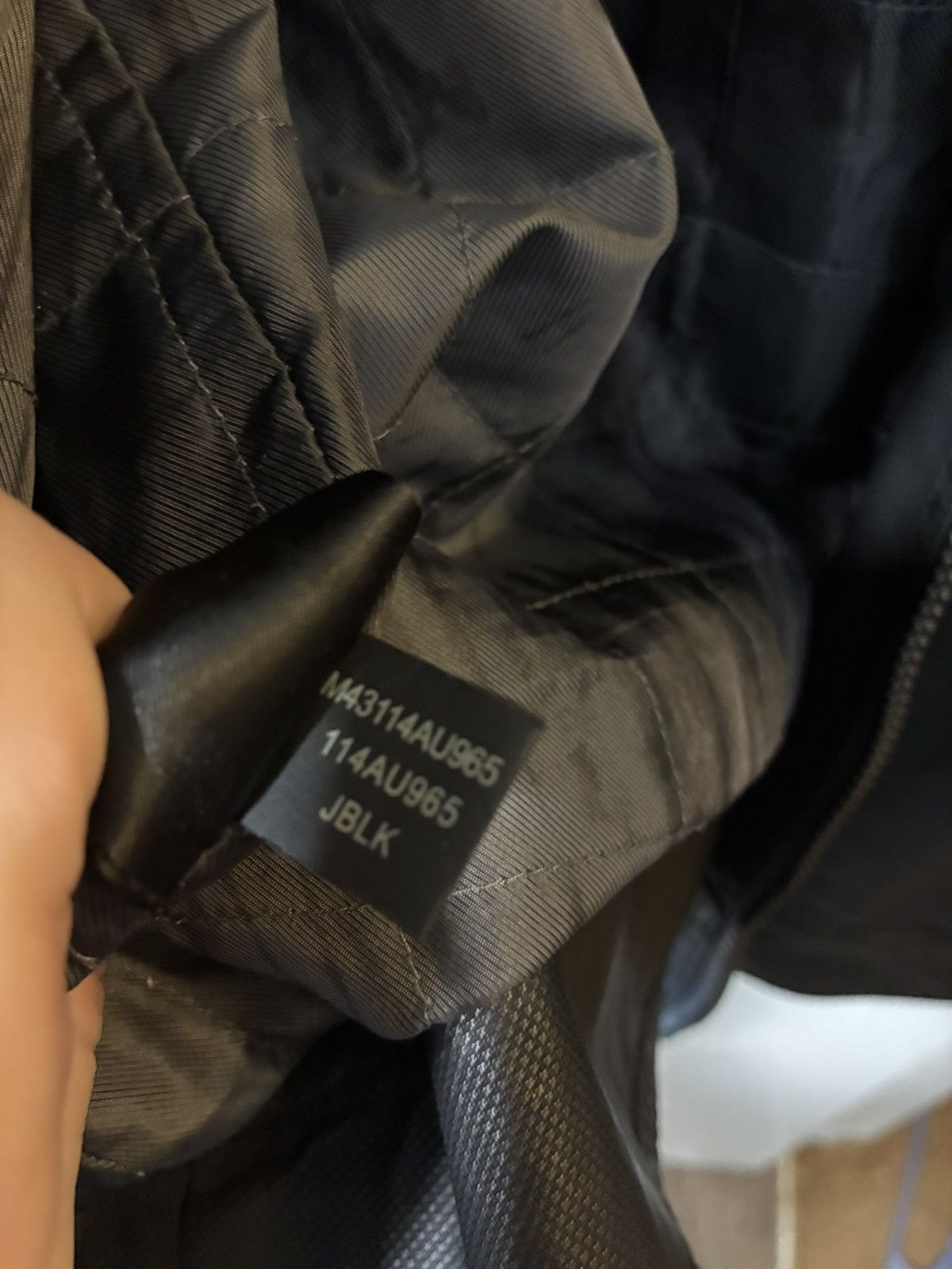 Guess Guess Textured zipper leather pleather jacket moto biker Size US L / EU 52-54 / 3 - 11 Thumbnail