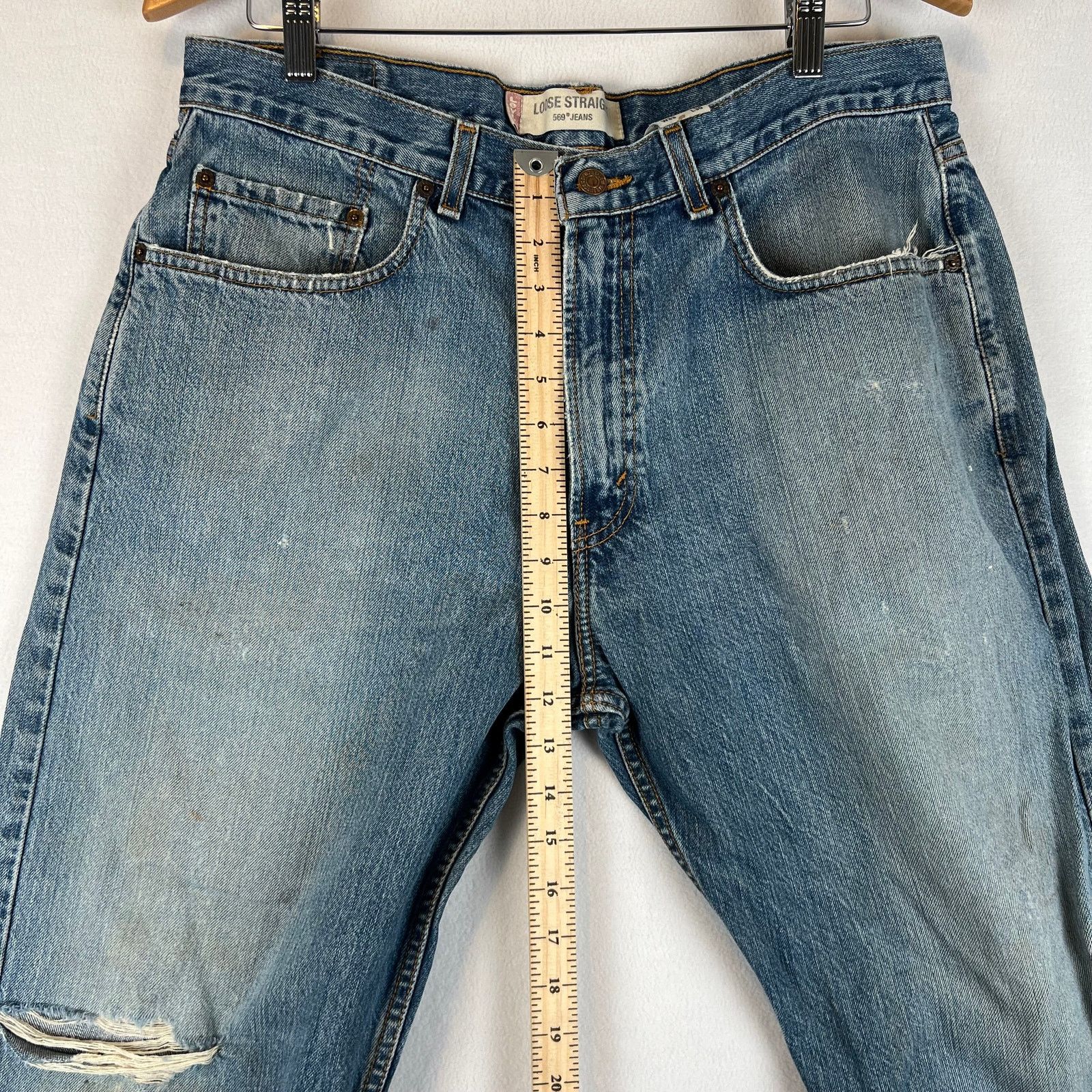 Levi's VTG Levis 569 Jeans Men 33x30 Loose Wide Skater Baggy Y2k Size US 33 - 9 Thumbnail
