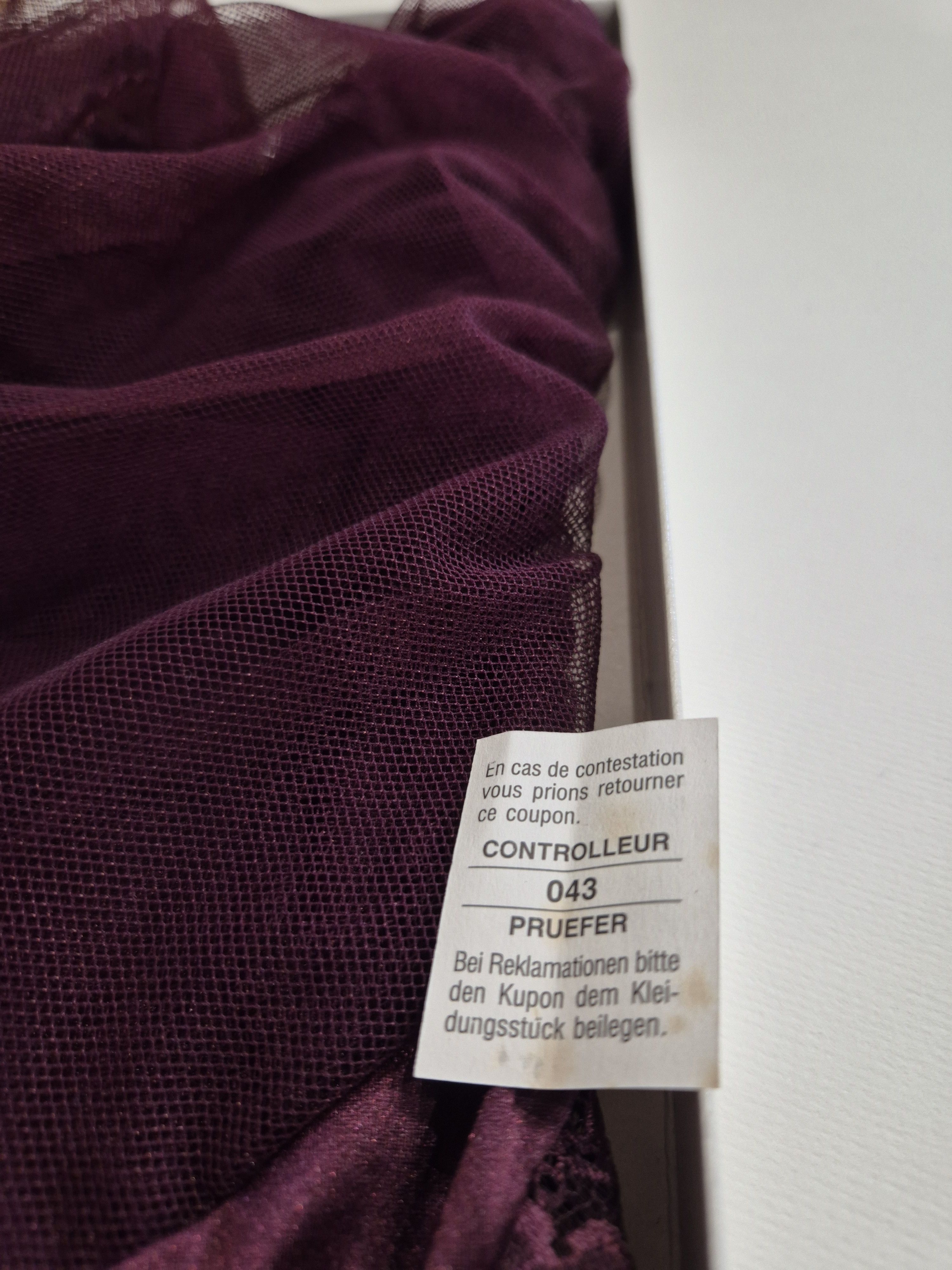 La Perla NIB Vintage LA PERLA Corsetteria Bodysuit Mogano Burgundy Size XS / US 0-2 / IT 36-38 - 8 Thumbnail