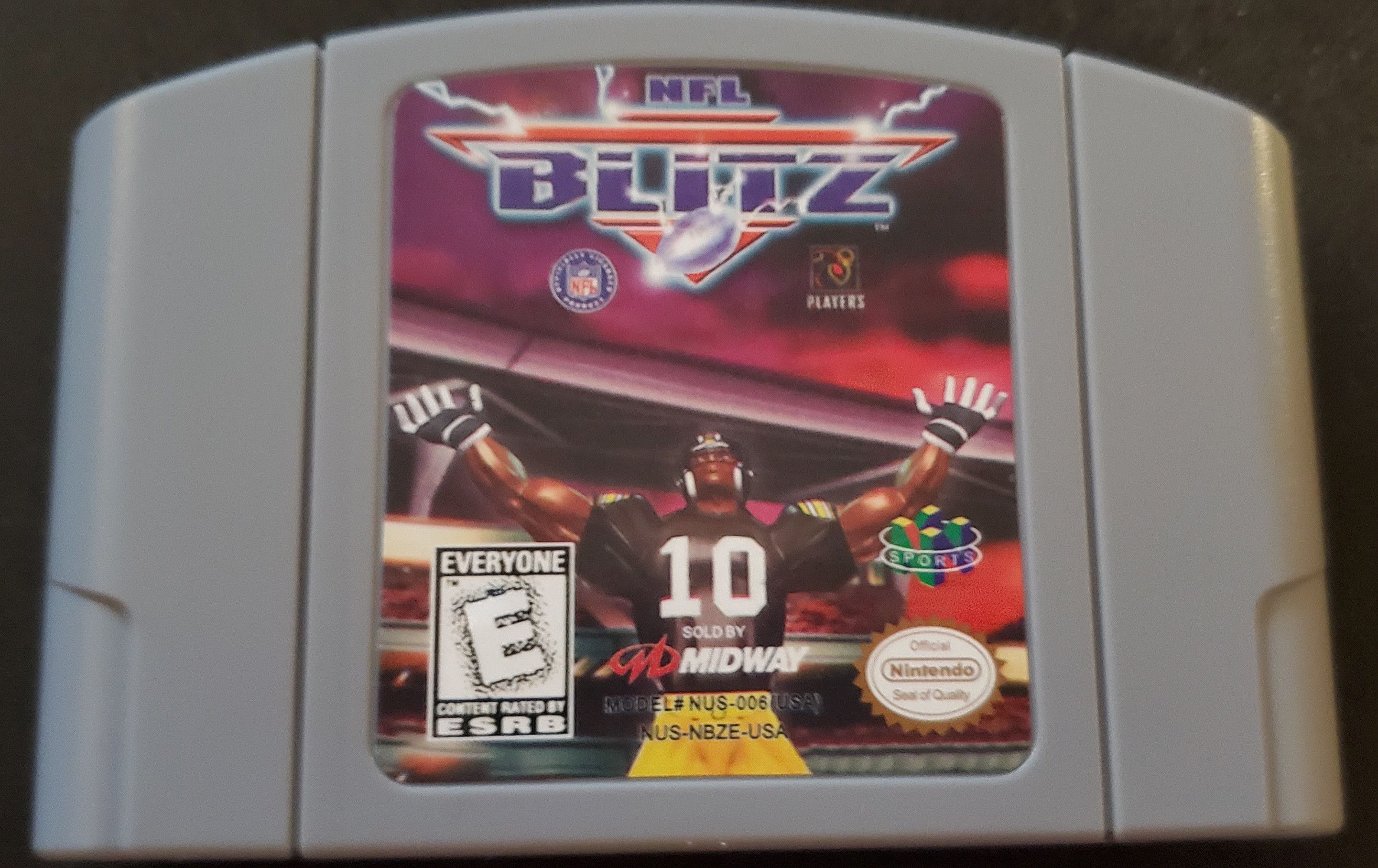 Nintendo NFL Blitz N64 Nintendo 64 Video Game Cartridge 1998 Size ONE SIZE - 1 Thumbnail