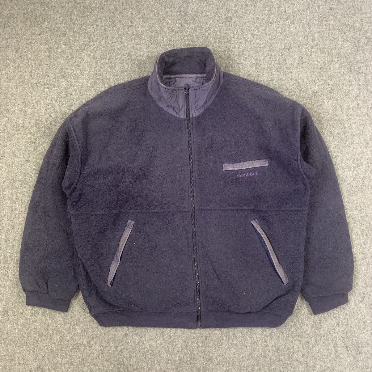 image of Montbell Polartec Full Zipper Fleece Jacket in Light Purple, Men's (Size Medium)
