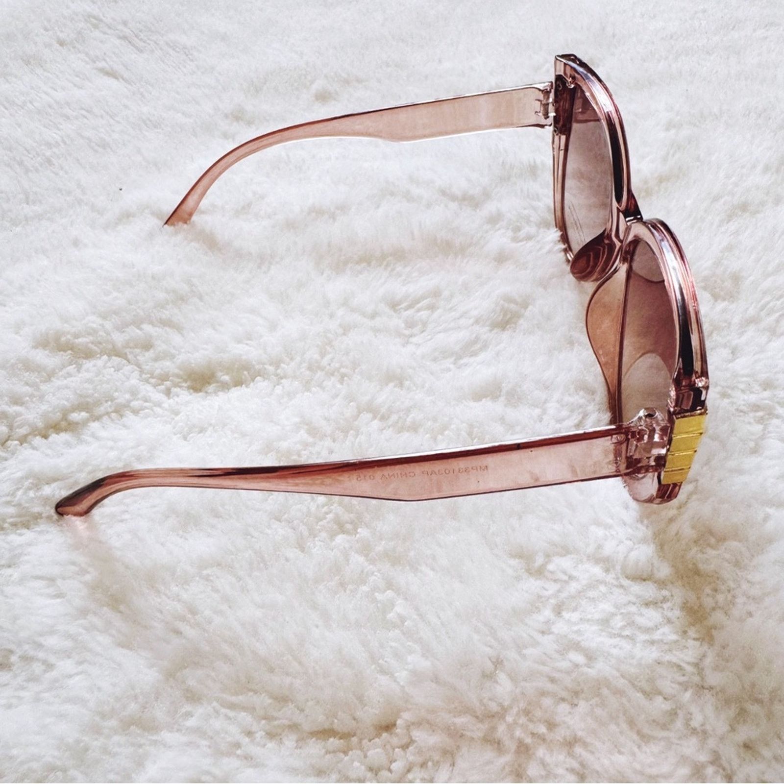 Other Rosy Clear Pink Cat Eye Oversized Sunglasses Size ONE SIZE - 9 Thumbnail