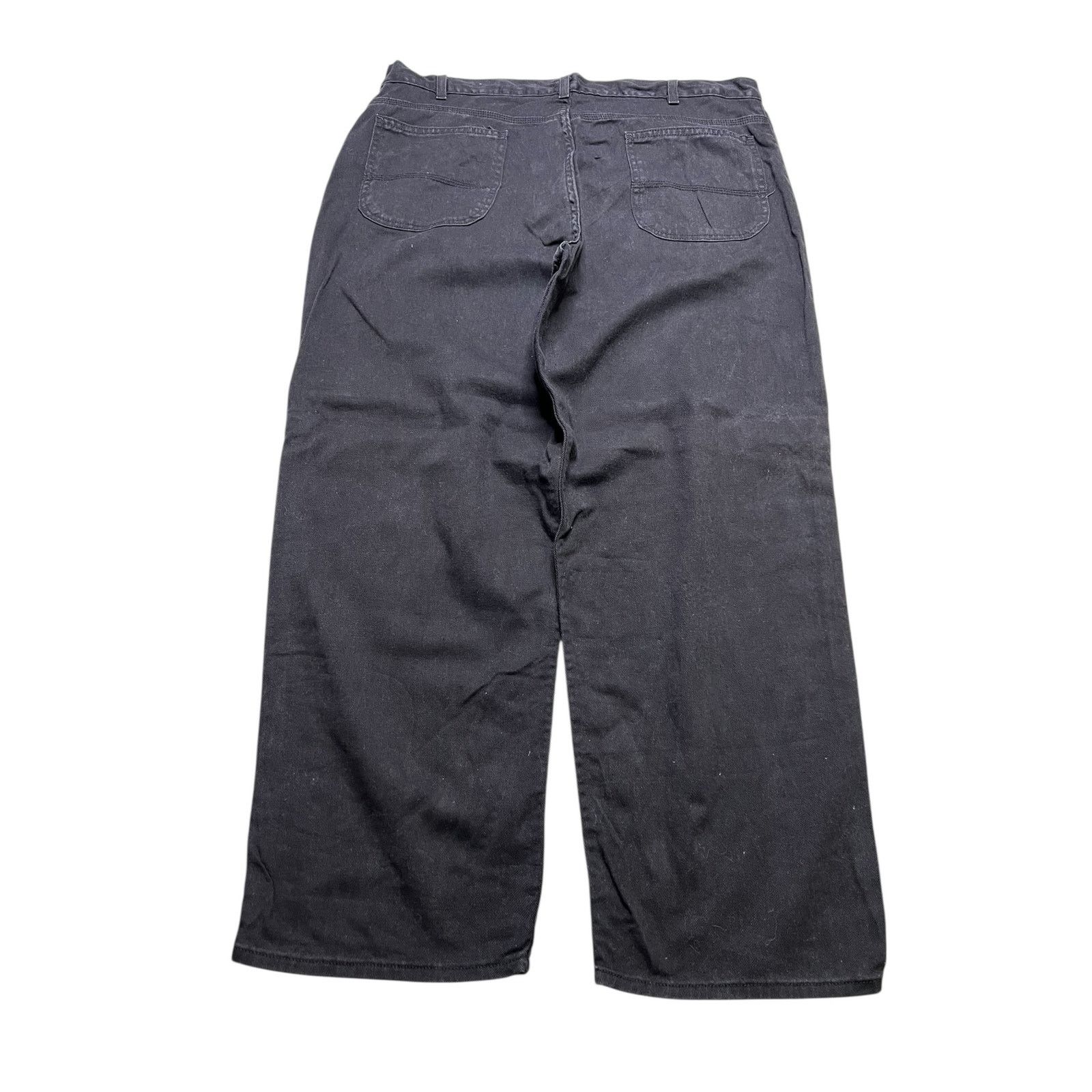 Faded Glory Vintage 90s Faded Glory Utility Black Denim Work Pants Sz 40 Size US 40 / EU 56 - 2 Thumbnail