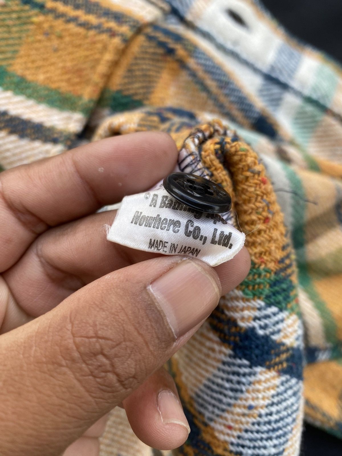 Bape × Vintage Rare Vintage BAPE Checkered Flannel Buttons Shirt Size US M / EU 48-50 / 2 - 22 Thumbnail