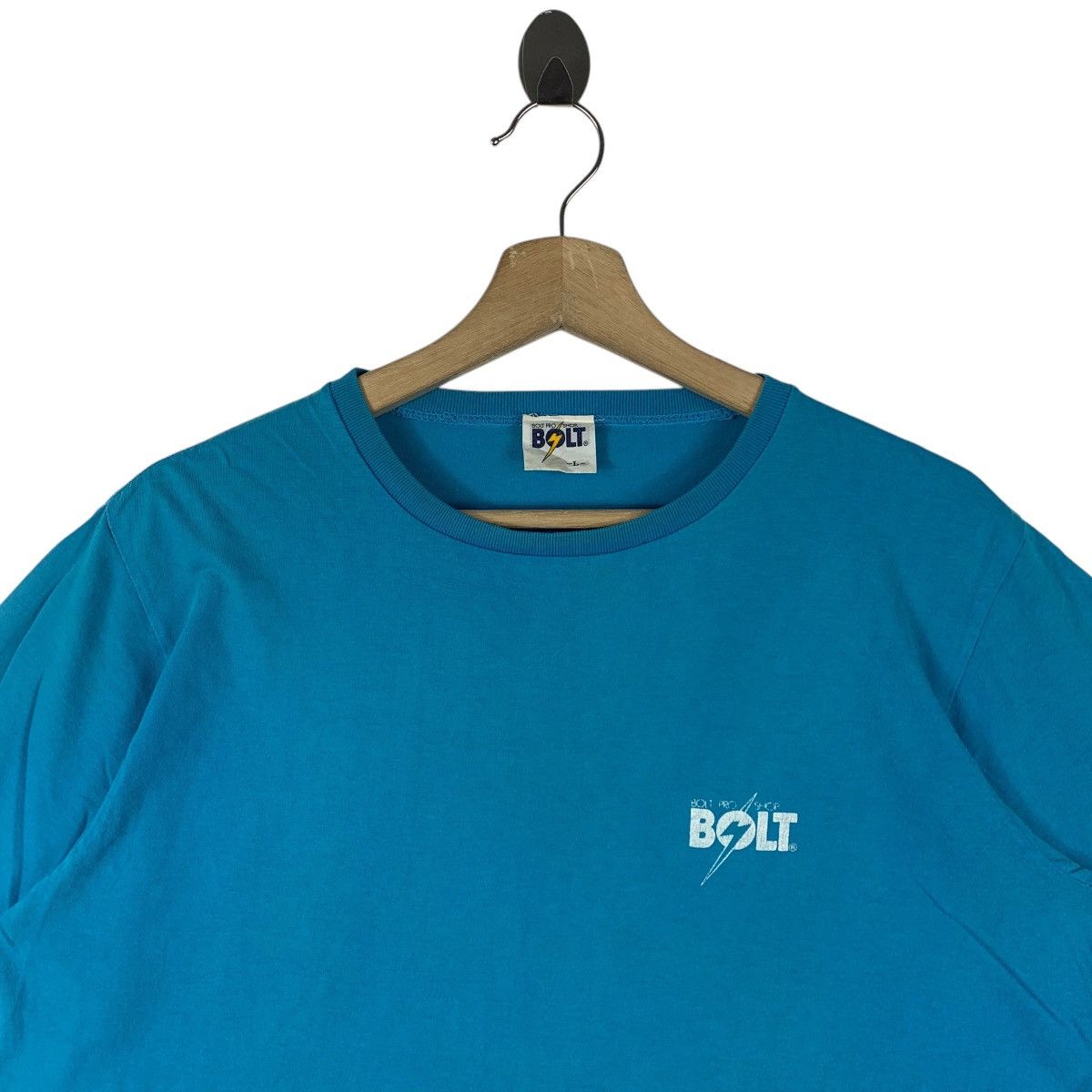 Vintage Vintage 90s LIGHTNING BOLT big spellout back hit Surfing tee Size US L / EU 52-54 / 3 - 3 Thumbnail