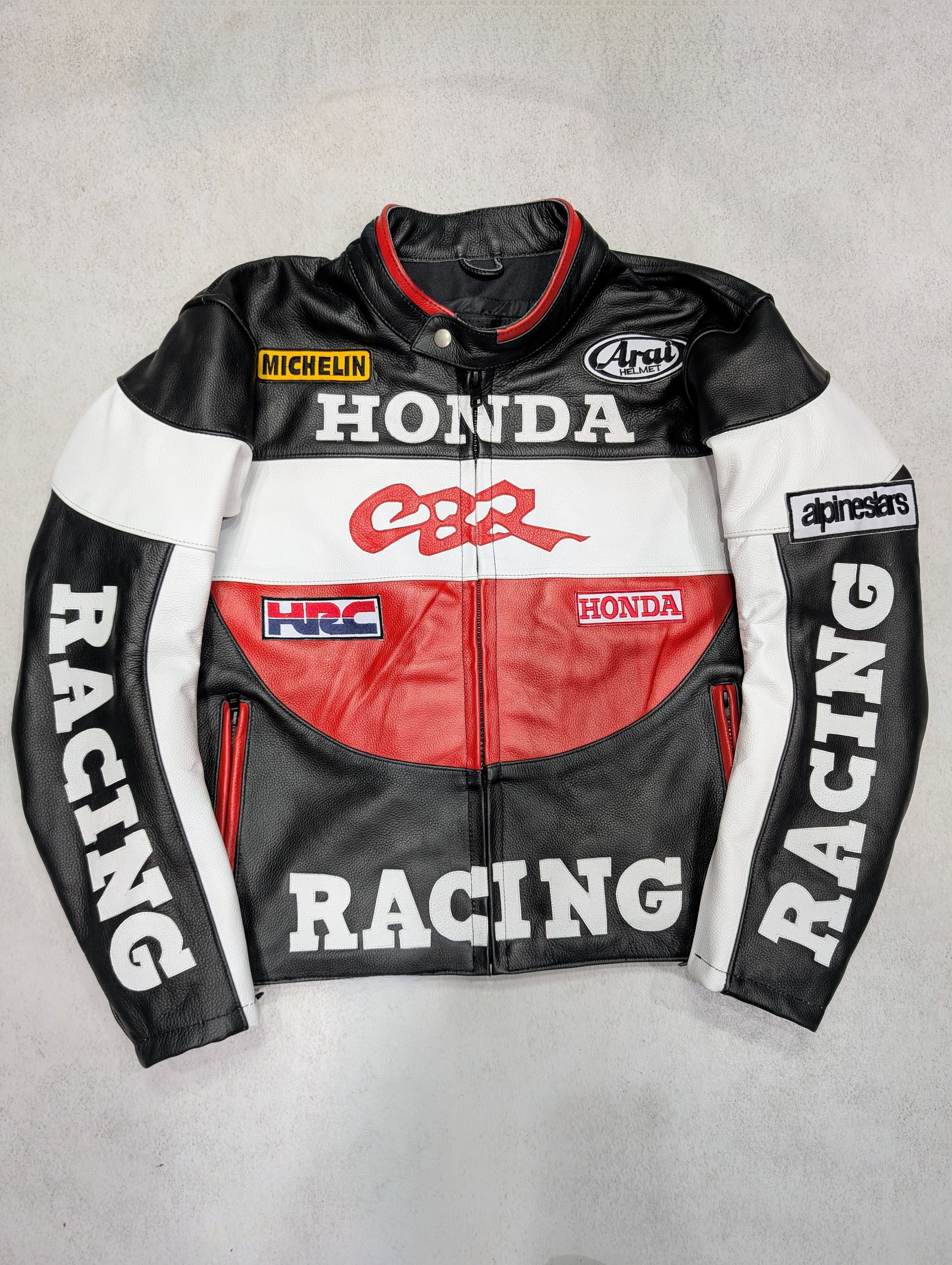 💥 Honda CBR Racing Leather Jacket Streetwear