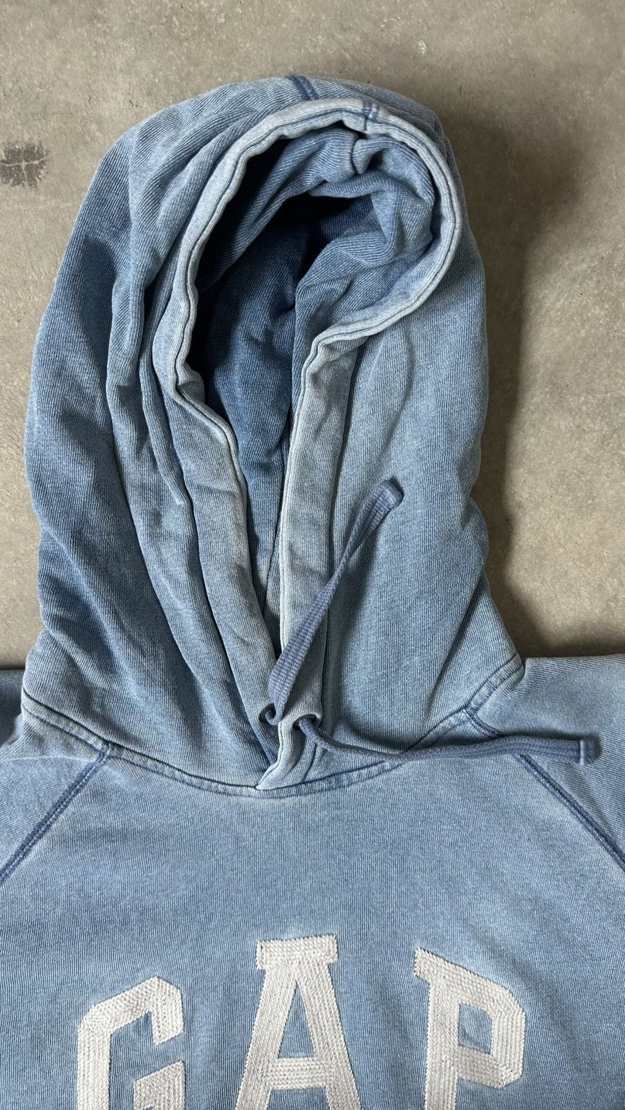 Gap VINTAGE GAP DENIM COLOUR HOODIE Size US M / EU 48-50 / 2 - 6 Thumbnail