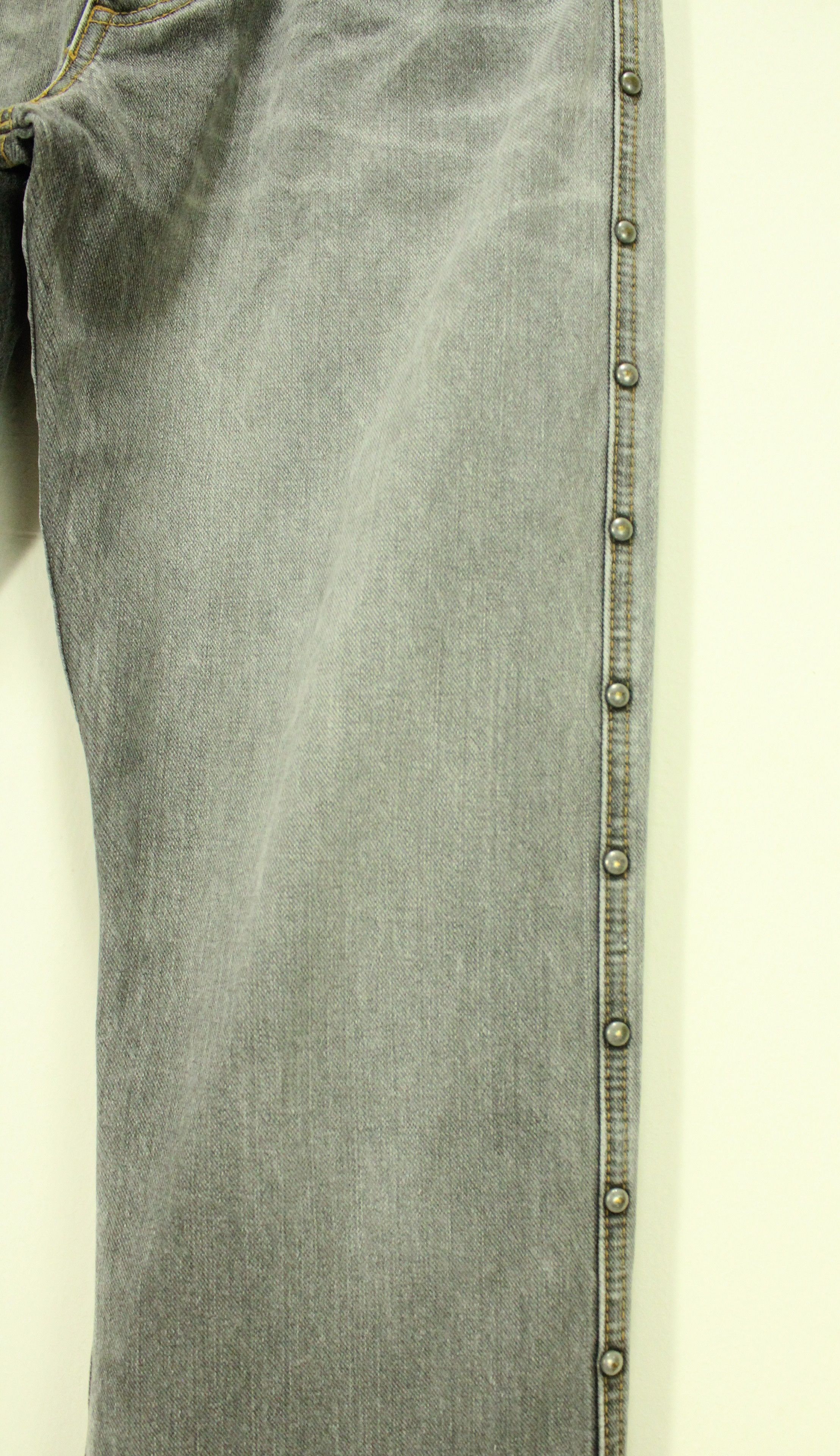 If Six Was Nine × In The Attic × Tornado Mart ALGONQUINS Denim Japanese Punk Gothic Grunge Outseam Riveted Size 32" / US 10 / IT 46 - 7 Thumbnail