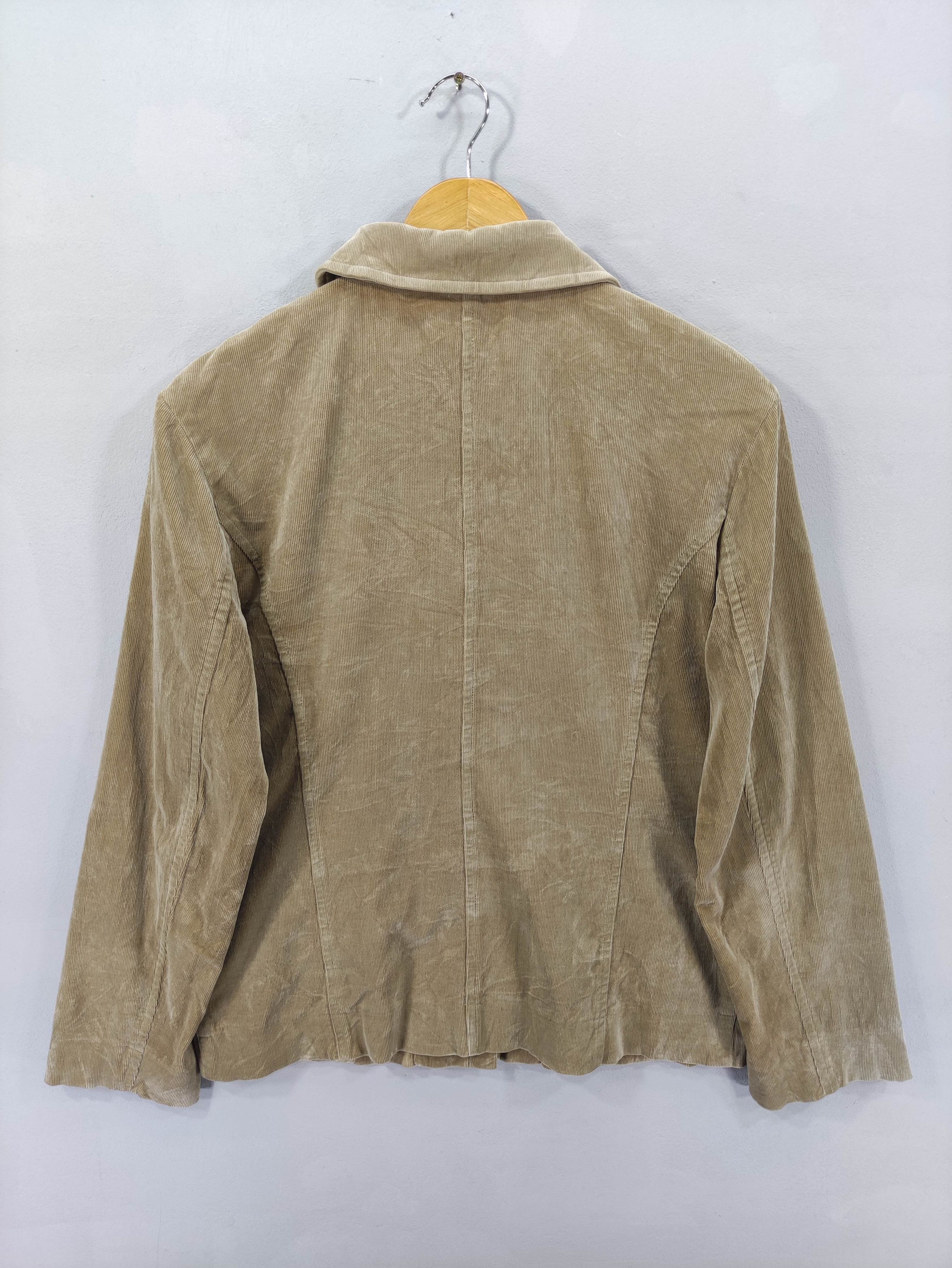 Lacoste Vintage Lacoste Corduroy Jacket Zipper Size S / US 4 / IT 40 - 9 Thumbnail