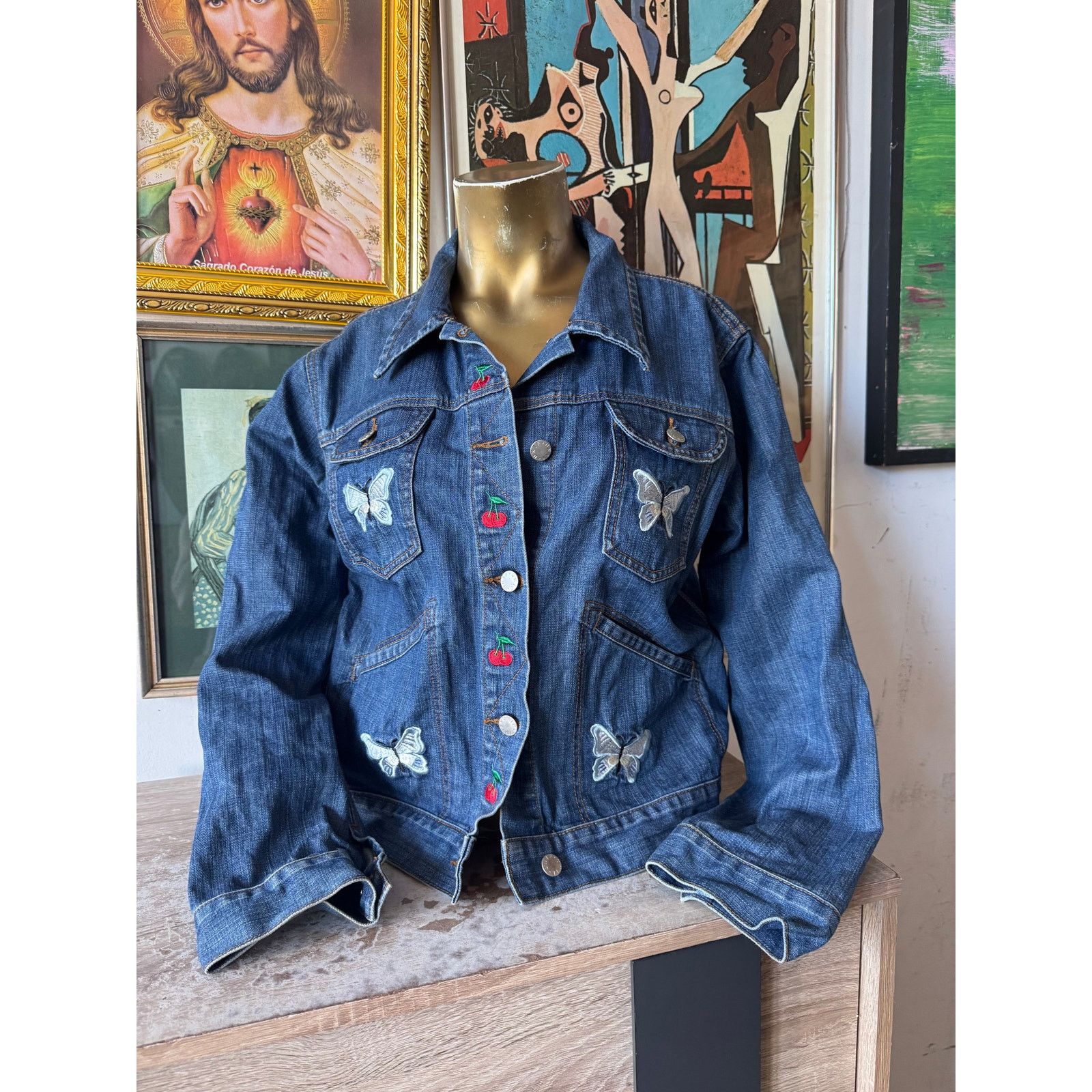 UNIF Kiko For Unif Denim Jacket Size Mens Small/Ladies Large Size S / US 4 / IT 40 - 1 Thumbnail
